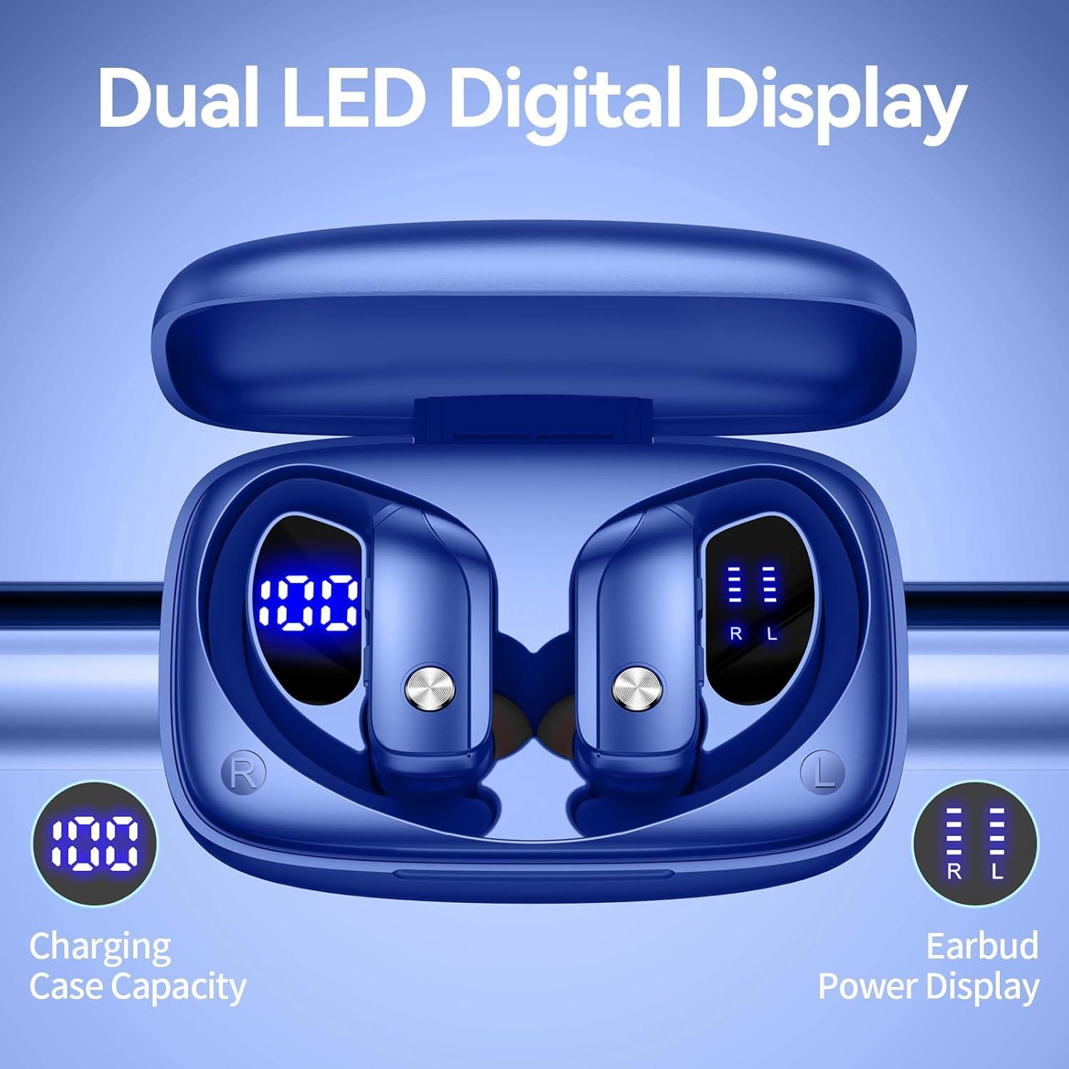 Auriculares Inalámbricos BMANI T16 Bluetooth 5.0 80hrs Azul