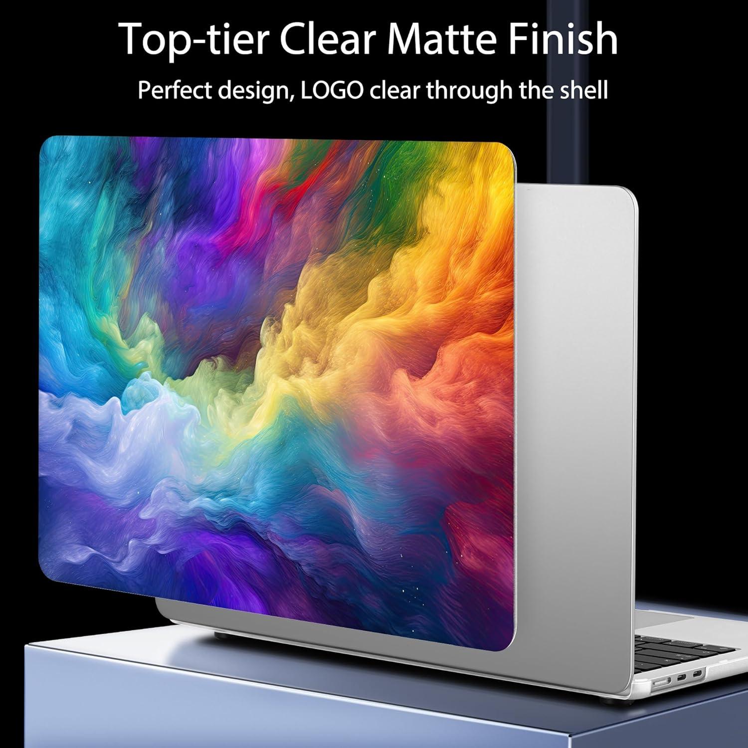 Funda Ultra Fina Mektron para MacBook Air 13.6" Arcoíris