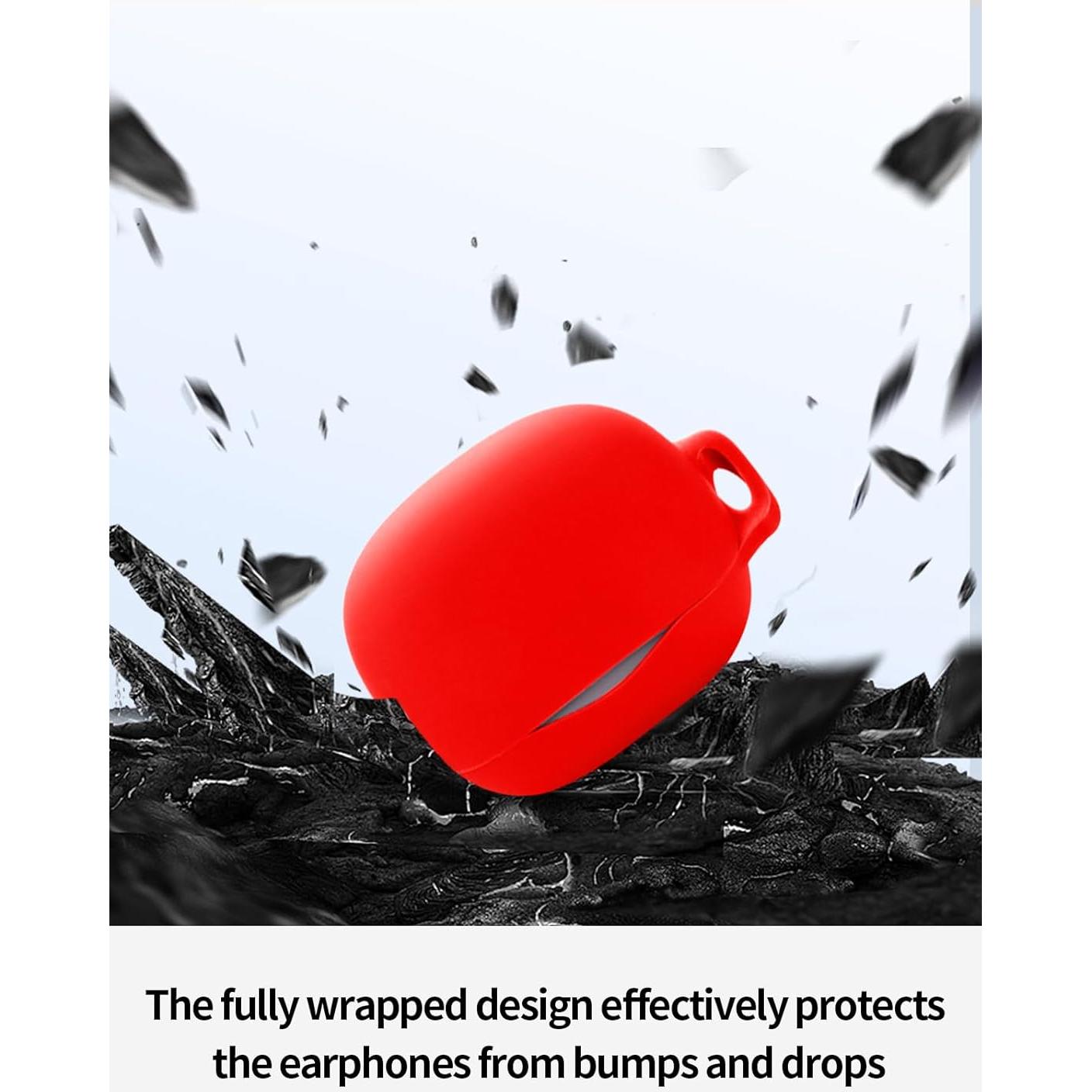 Estuche de Silicona Rojo para Auriculares QCY MeloBuds N50