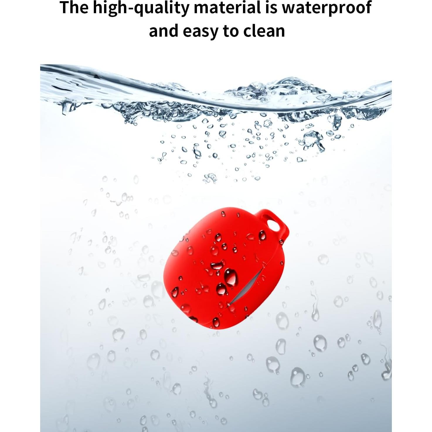 Estuche de Silicona Rojo para Auriculares QCY MeloBuds N50