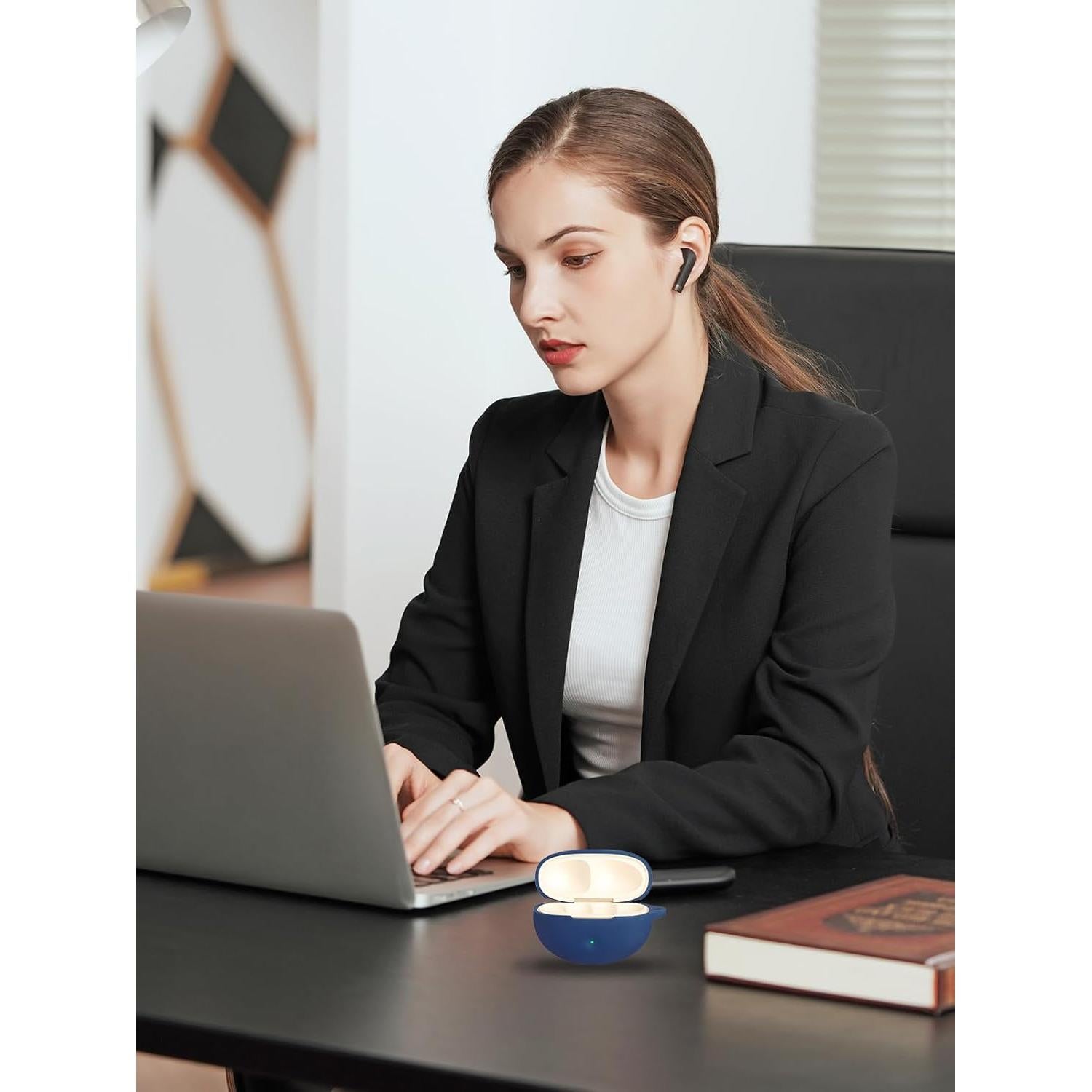 Funda Protectora BOVUGAC para Auriculares QCY Crossky C50 Azul