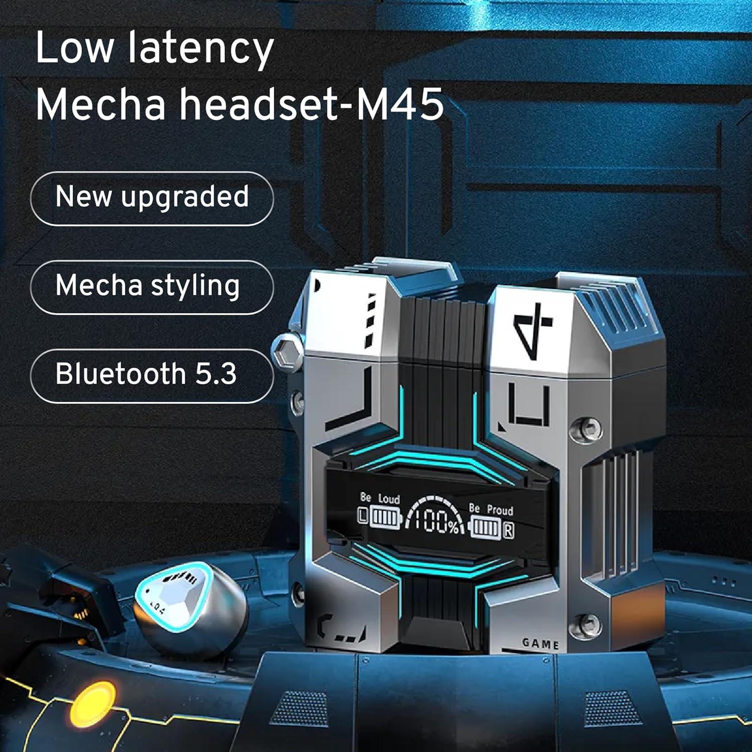 Auriculares Inalámbricos StitchGreen M45, Bluetooth 5.3, IPX7, 120h Batería