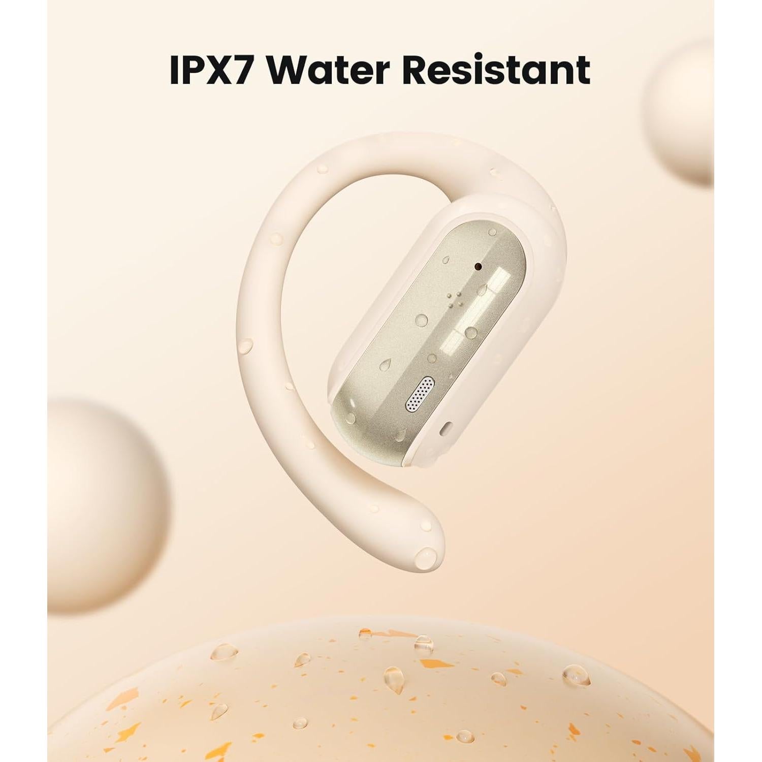 Auriculares Inalámbricos TAGRY A12 Beige 40H Carga Rápida IPX7