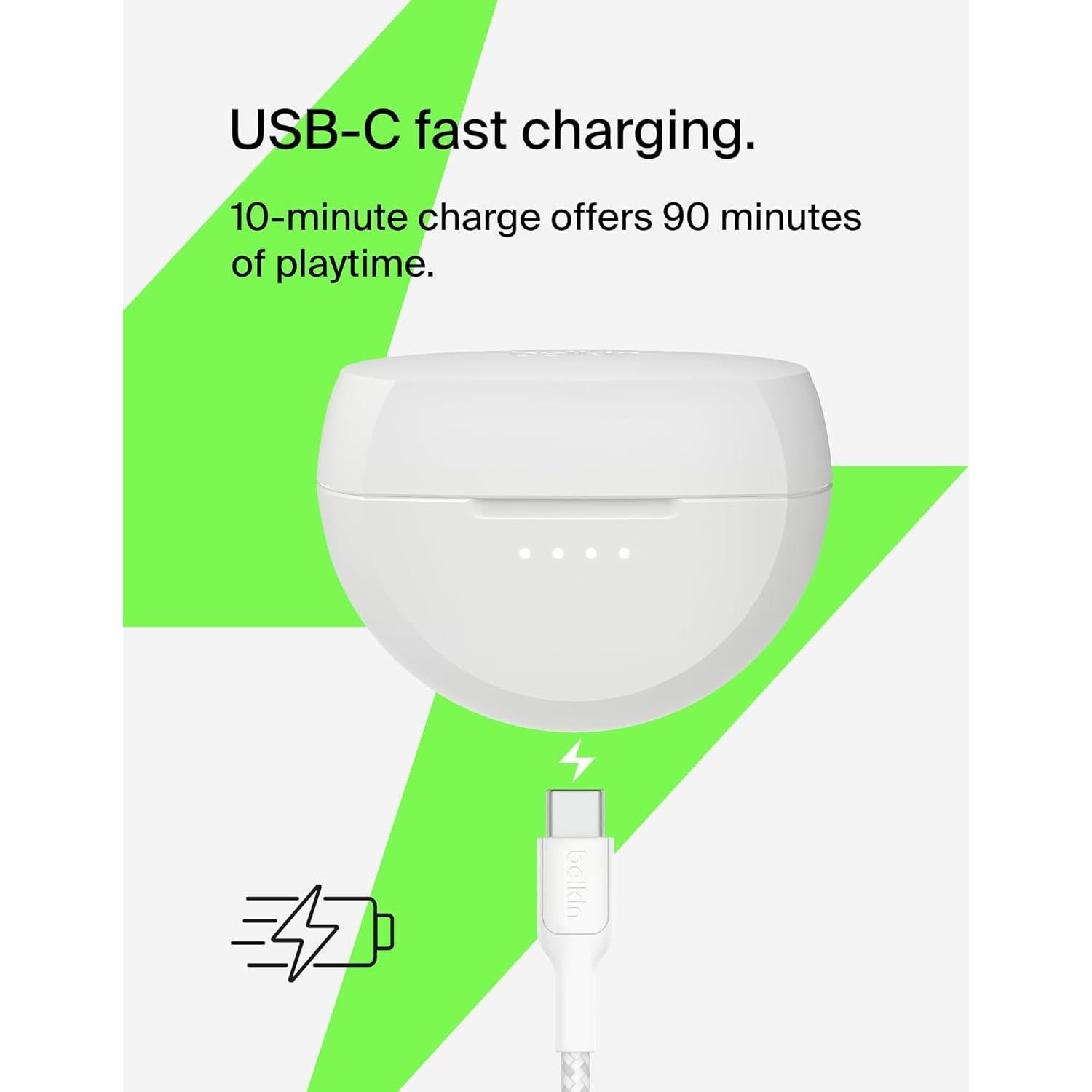 Auriculares Inalámbricos Belkin SoundForm Rhythm - 28H Batería