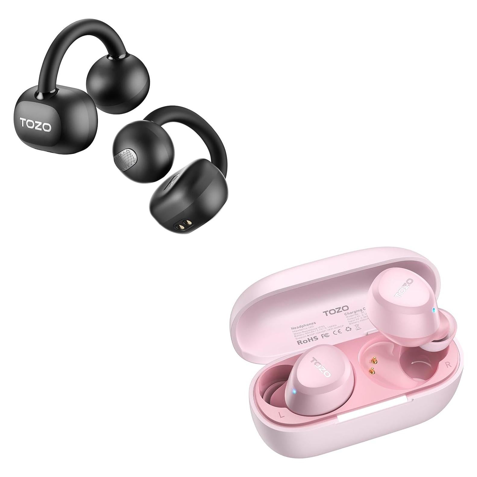 Auriculares Inalámbricos TOZO A1 Bluetooth 5.3 IPX5 Ultra Ligeros