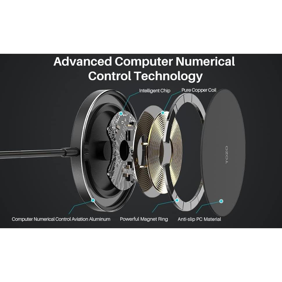 Cargador Inalámbrico Magnético TOZO W6 15W USB-C 20W
