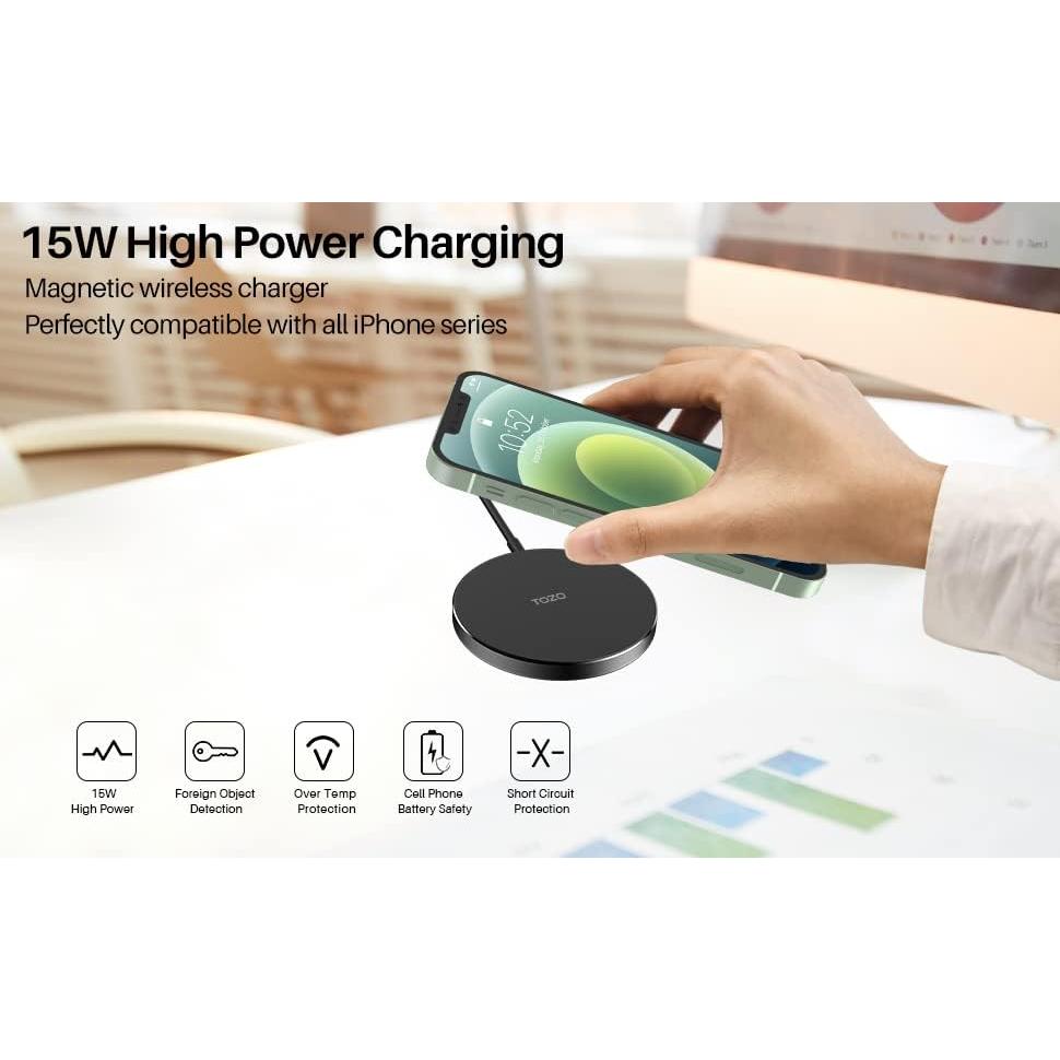 Cargador Inalámbrico Magnético TOZO W6 15W USB-C 20W