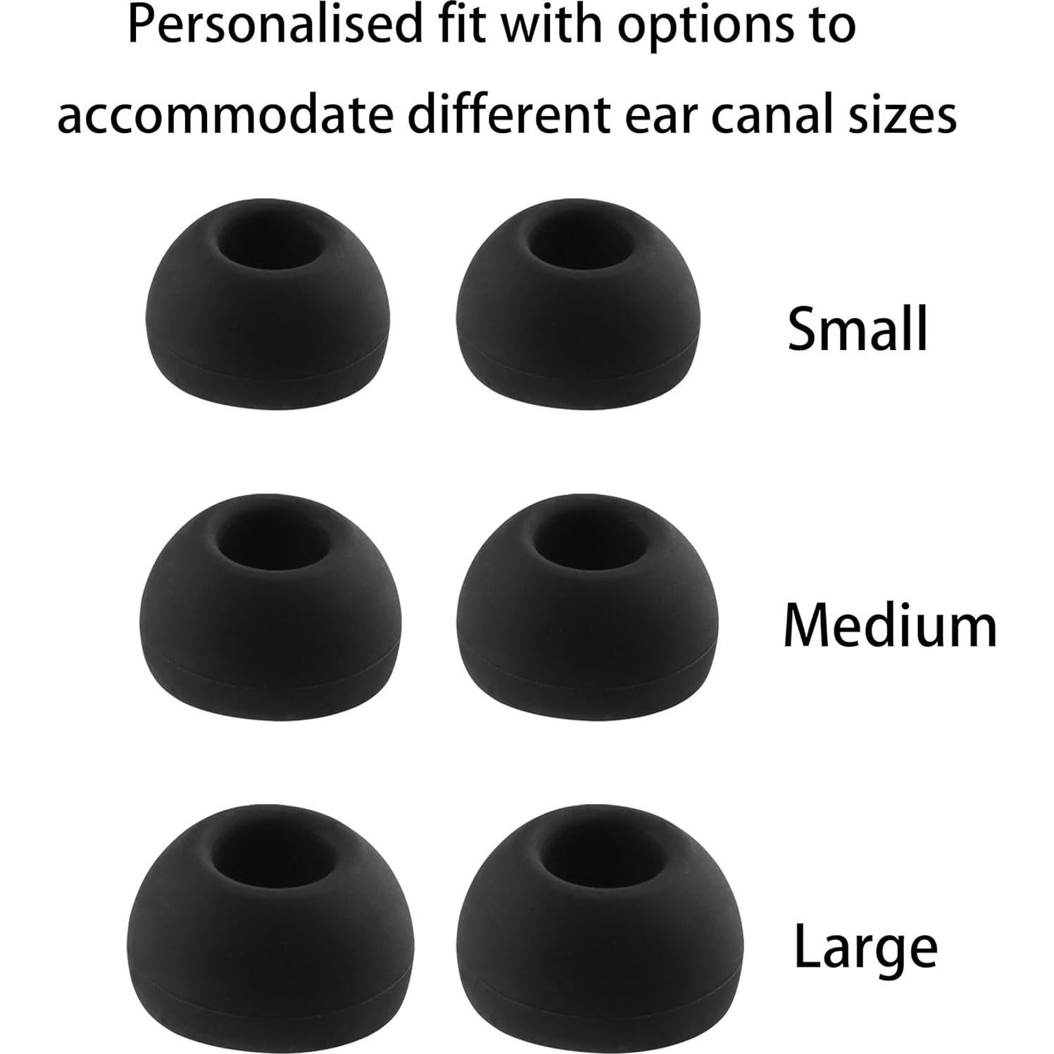 Consejos de oído de silicona TOZO NC7/T20/NC3/Crystal Pods 6 pares