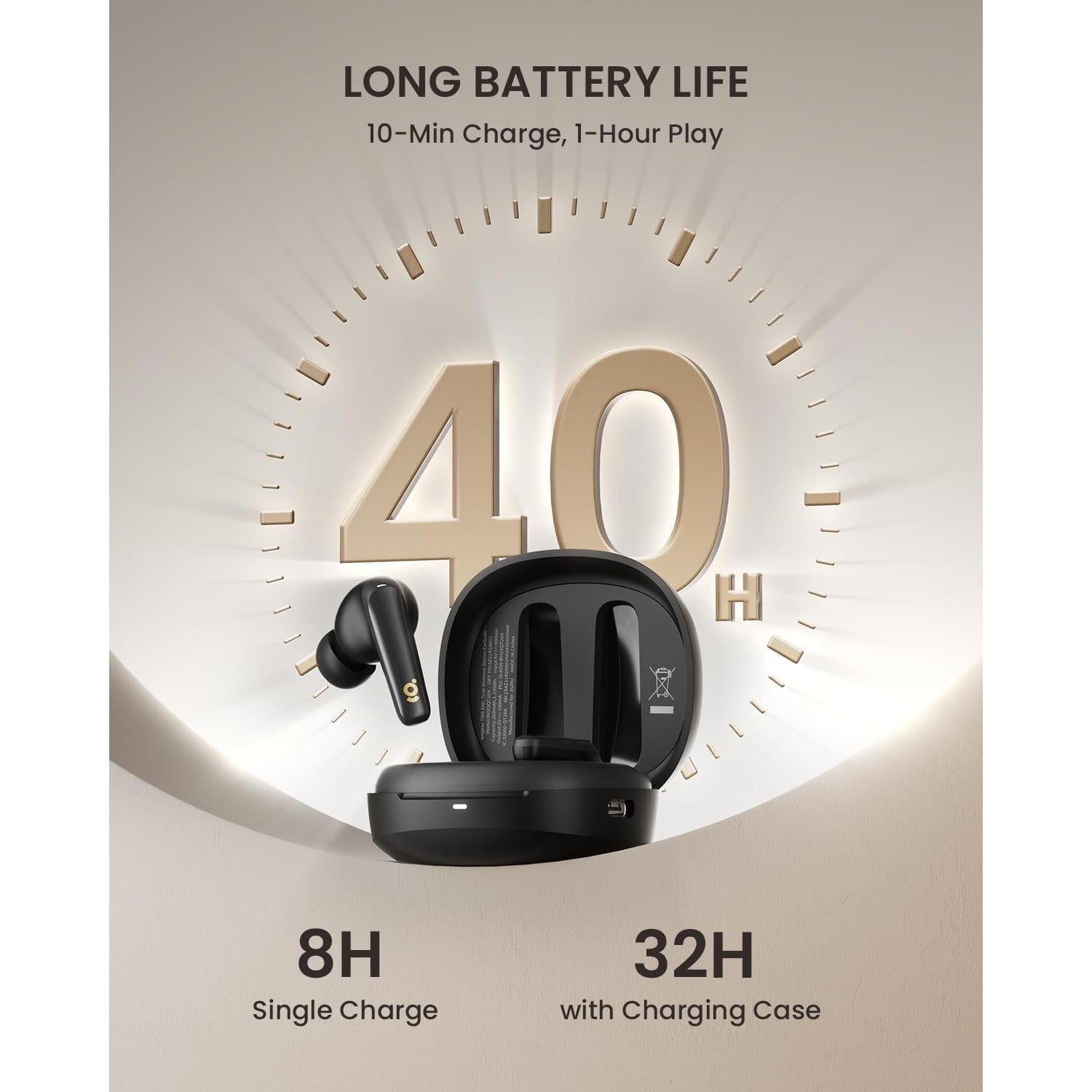 Auriculares In-Ear Inalámbricos wegear TW5, 40H Batería, IPX5