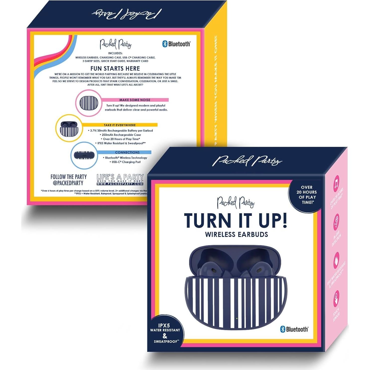 Auriculares Inalámbricos Bluetooth Packed Party Navy Baby IPX5