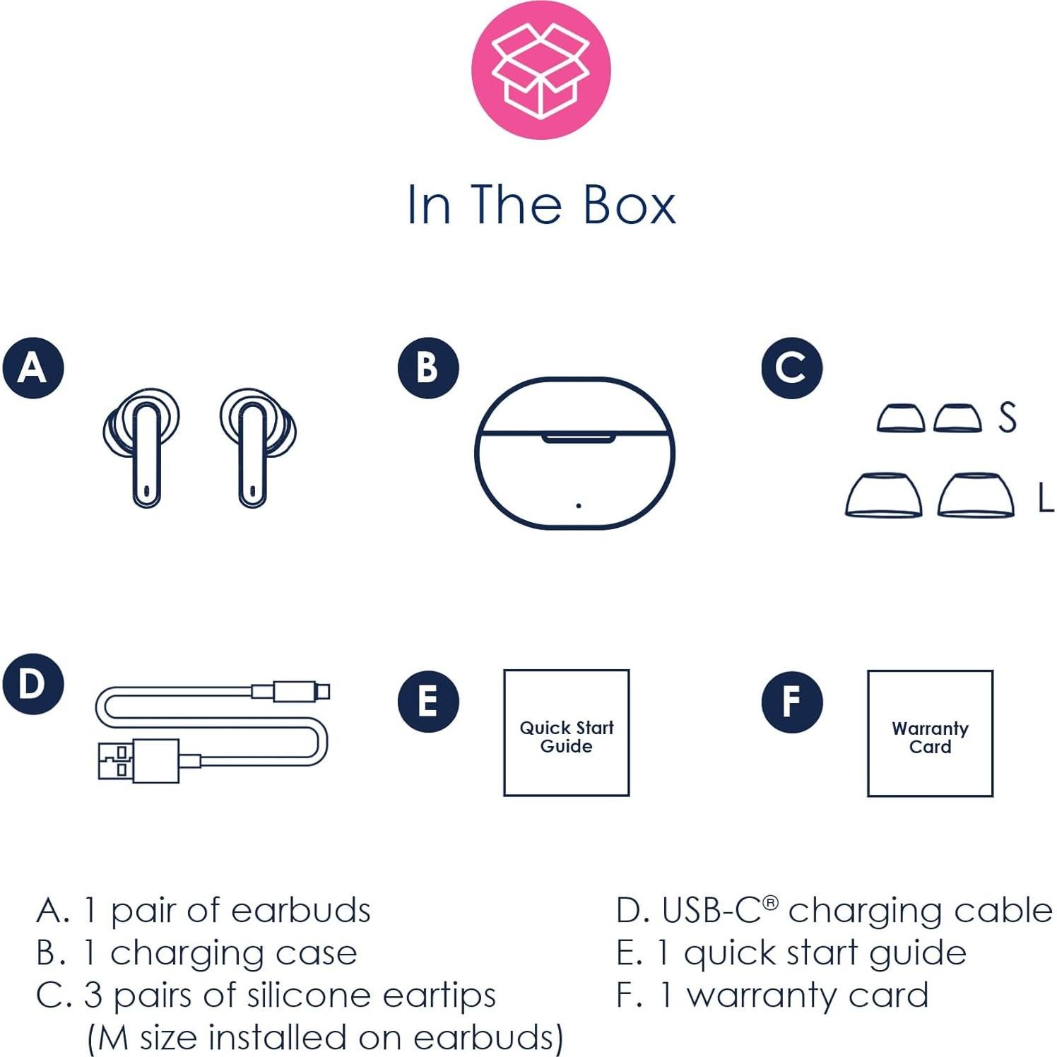 Auriculares Inalámbricos Bluetooth Packed Party Navy Baby IPX5