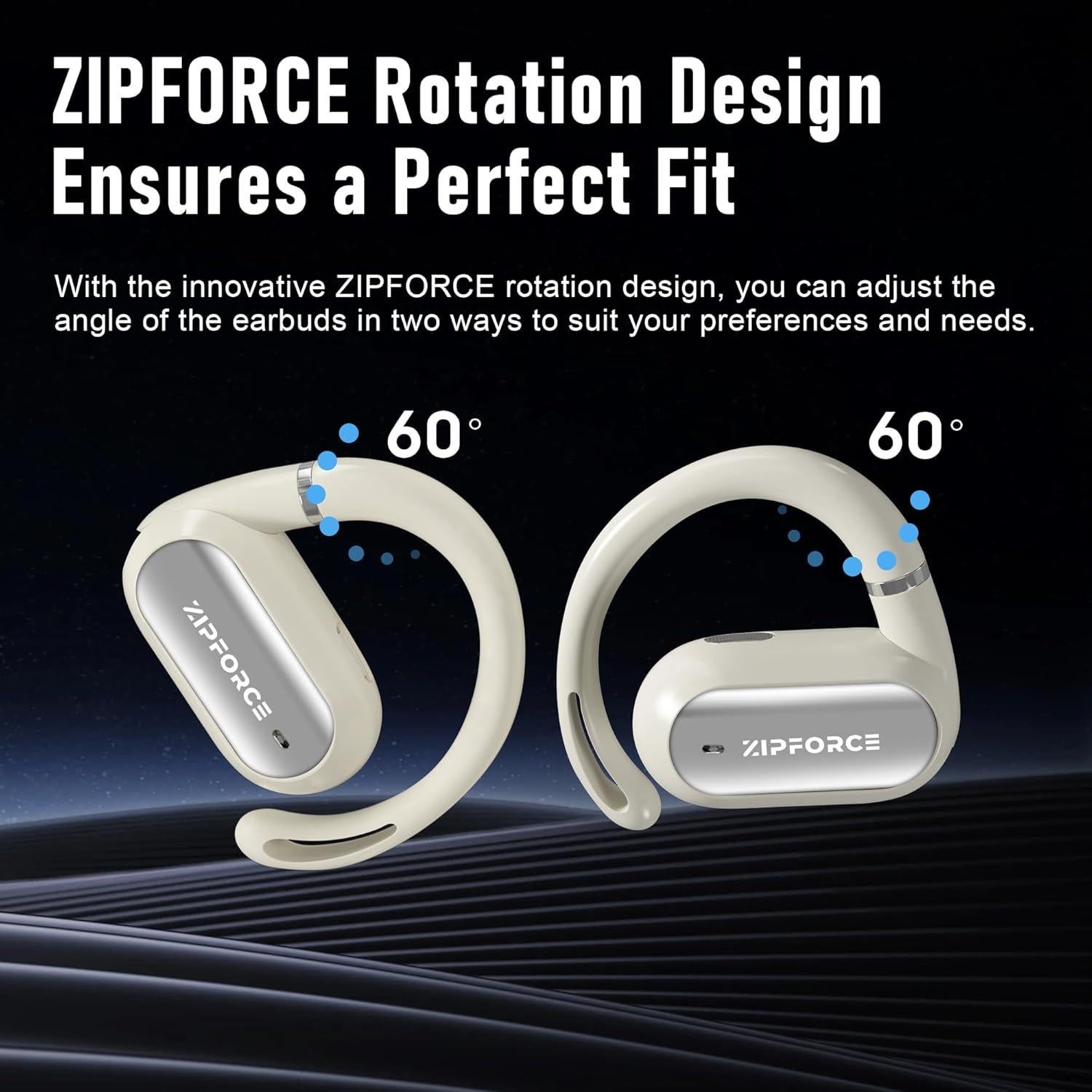 Auriculares Inalámbricos ZIPFORCE Airfit Pro Bluetooth 5.4 IPX6