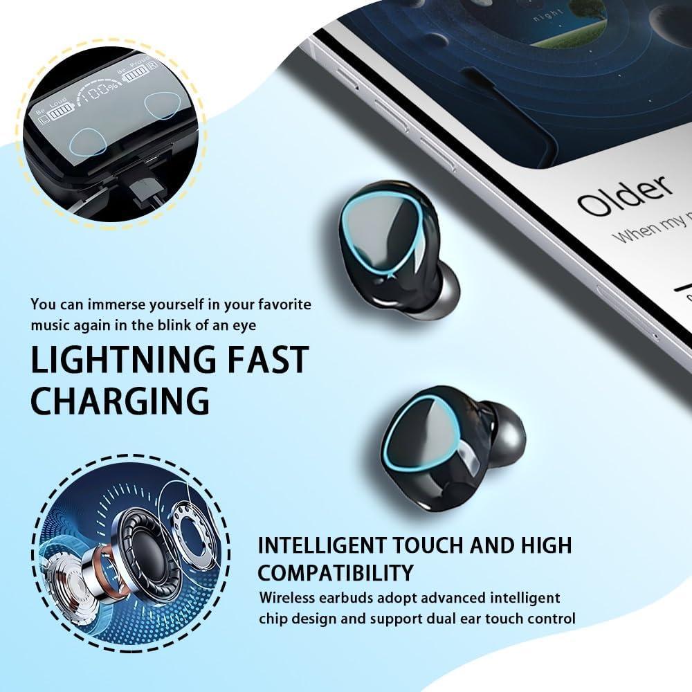 Auriculares Bluetooth Inalámbricos BAILEXUN M10 IPX7 30h Batería