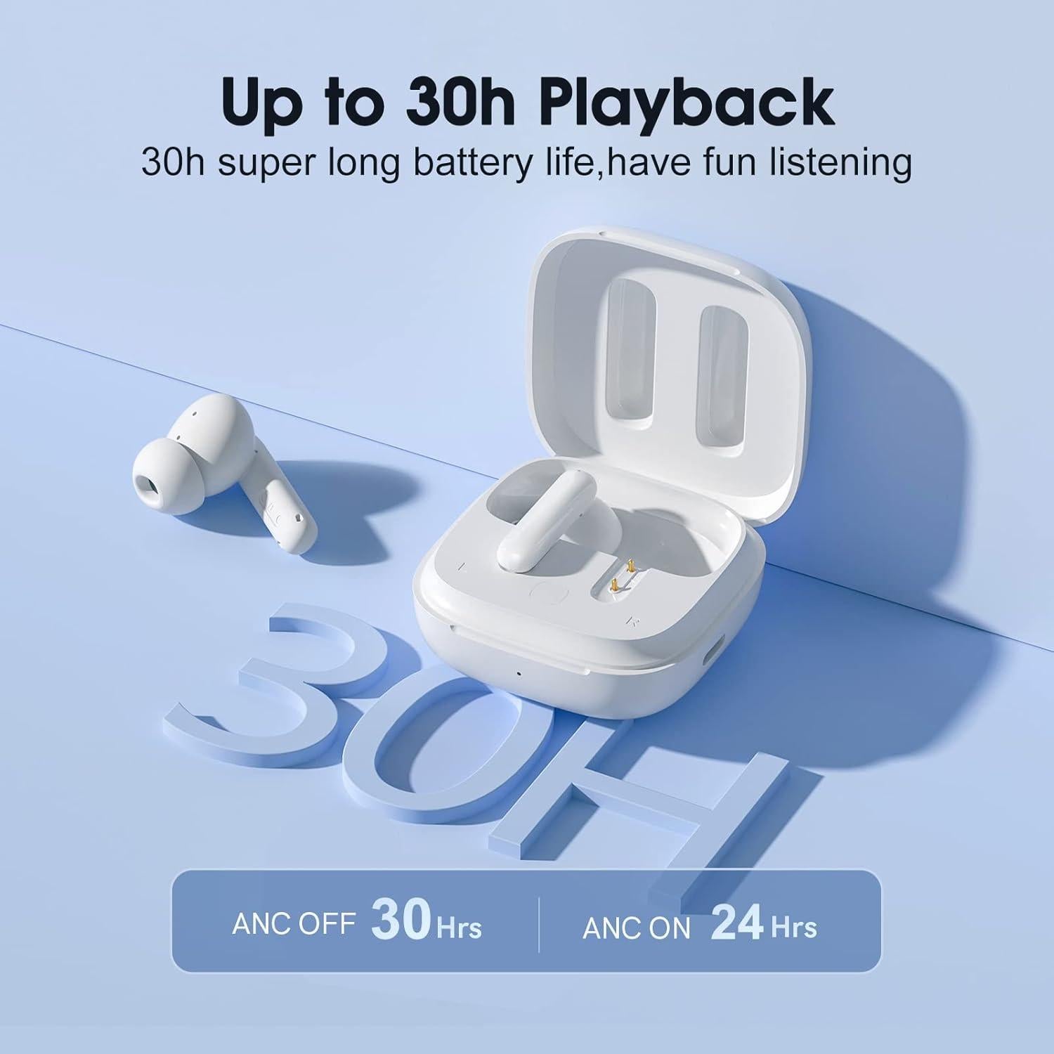 Auriculares Inalámbricos QCY T13 ANC Bluetooth 5.3 IPX5 30H