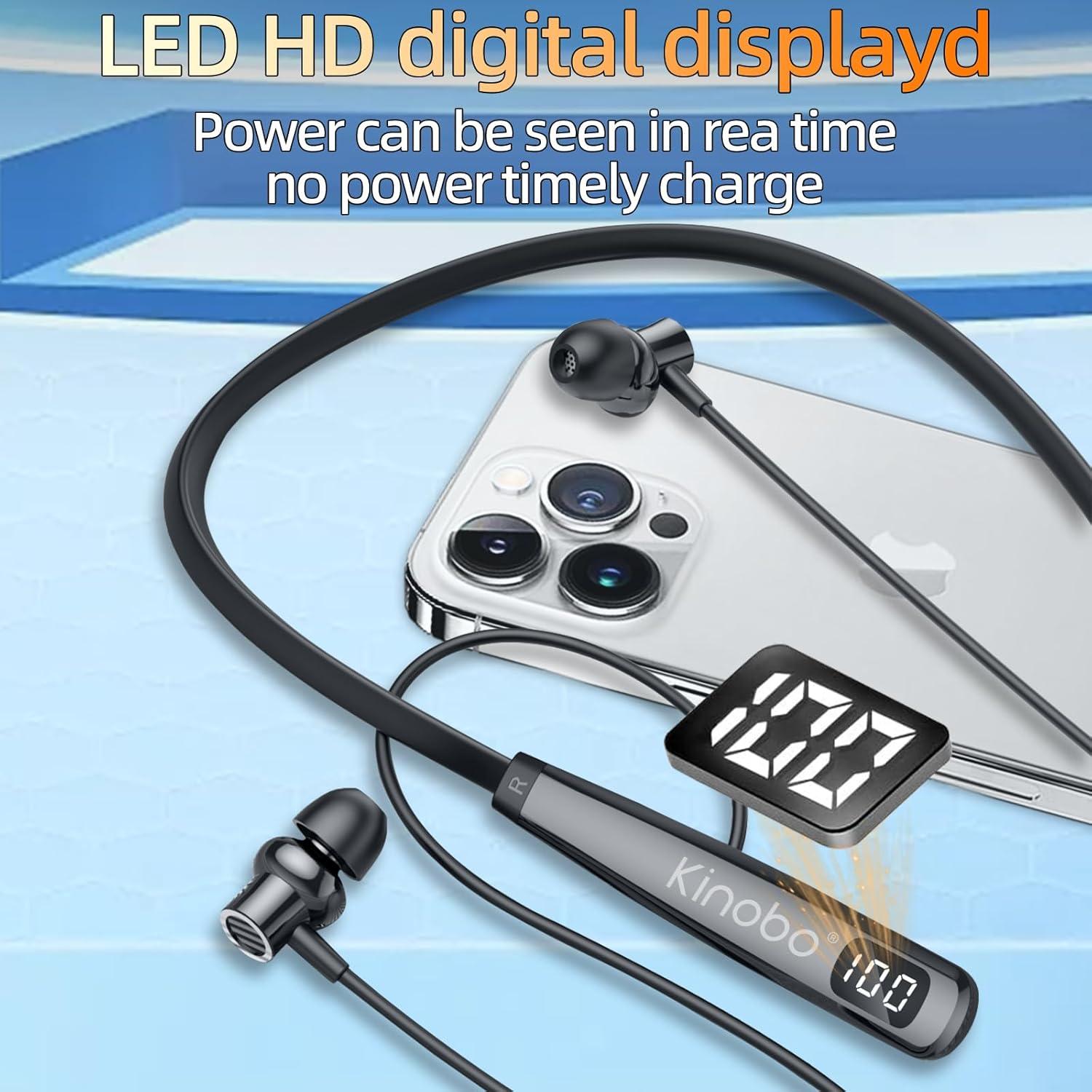 Auriculares Bluetooth Kinobo Y10 con cuello IPX7 100h HiFi