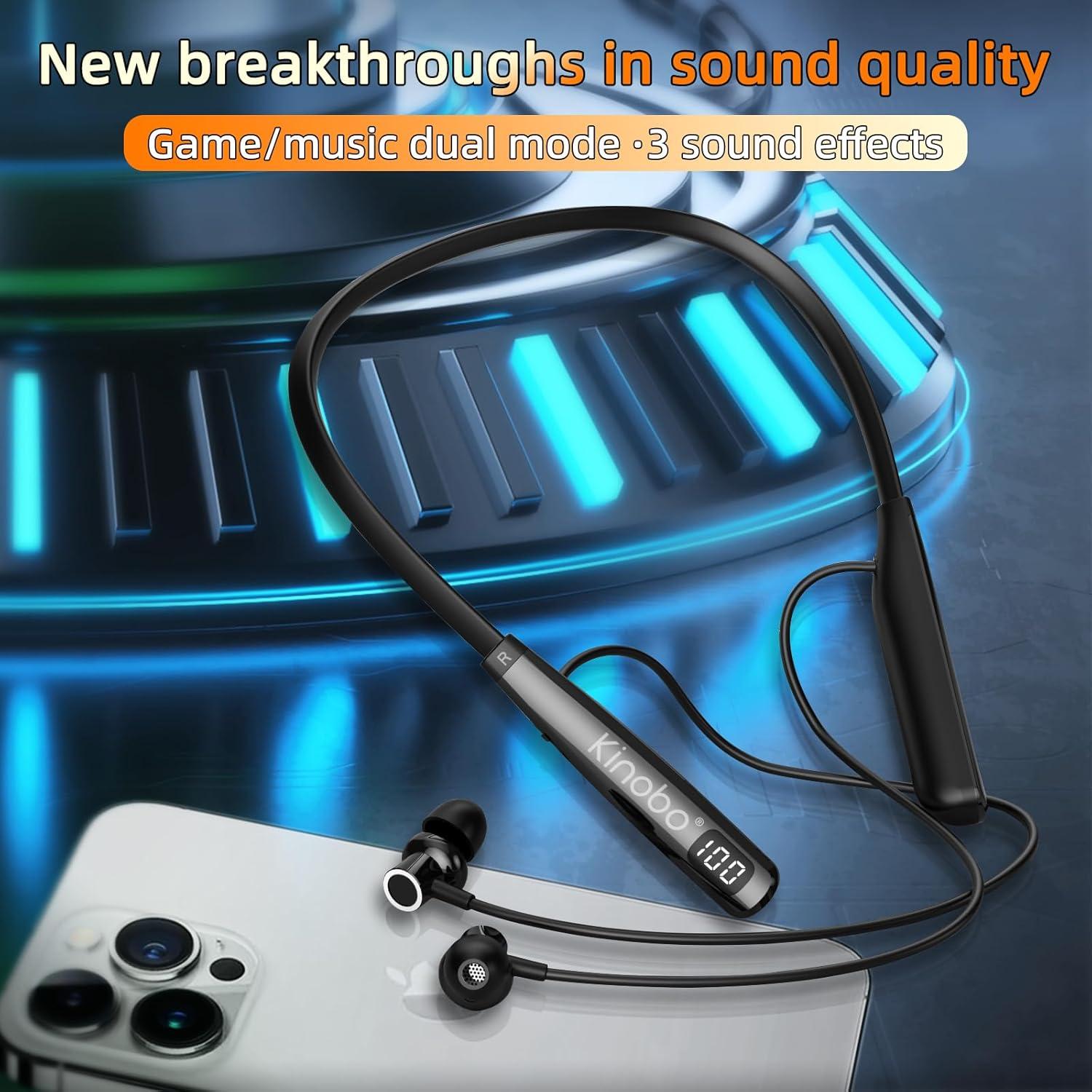 Auriculares Bluetooth Kinobo Y10 con cuello IPX7 100h HiFi