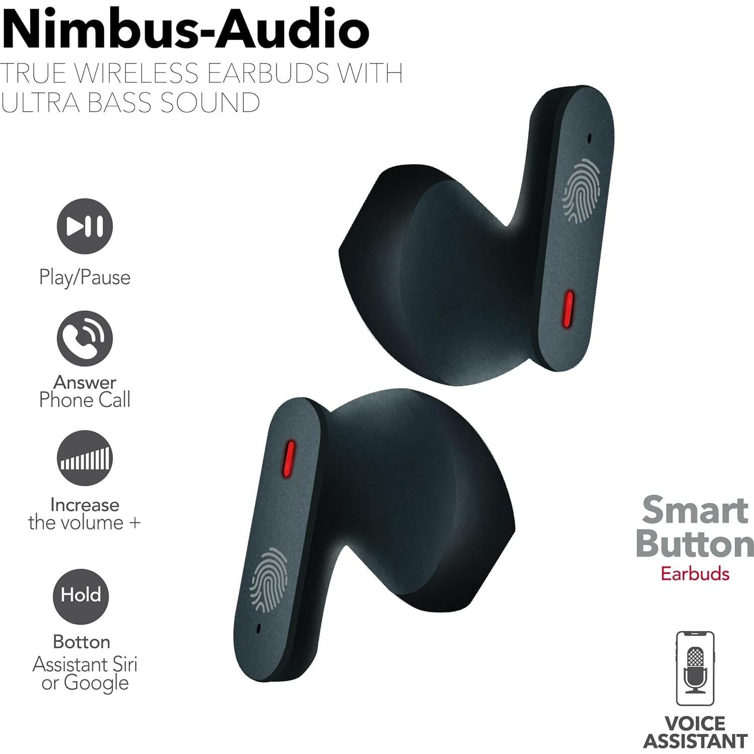 Auriculares Inalámbricos RCA Wave-78, Bluetooth, 20H Batería, Negro