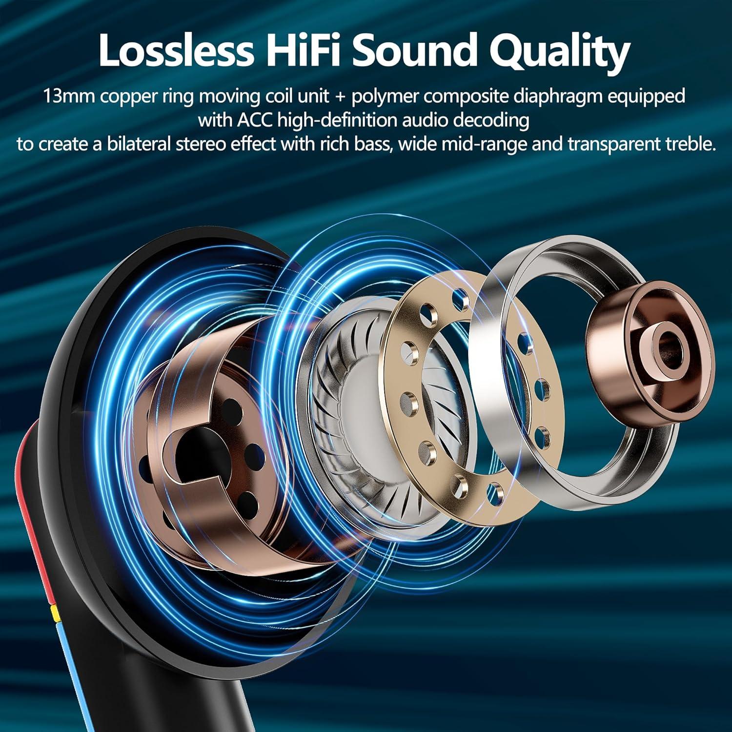 Auriculares Inalámbricos Bluetooth 5.0 FUN-FANTAs F2 Hi-Fi 150h