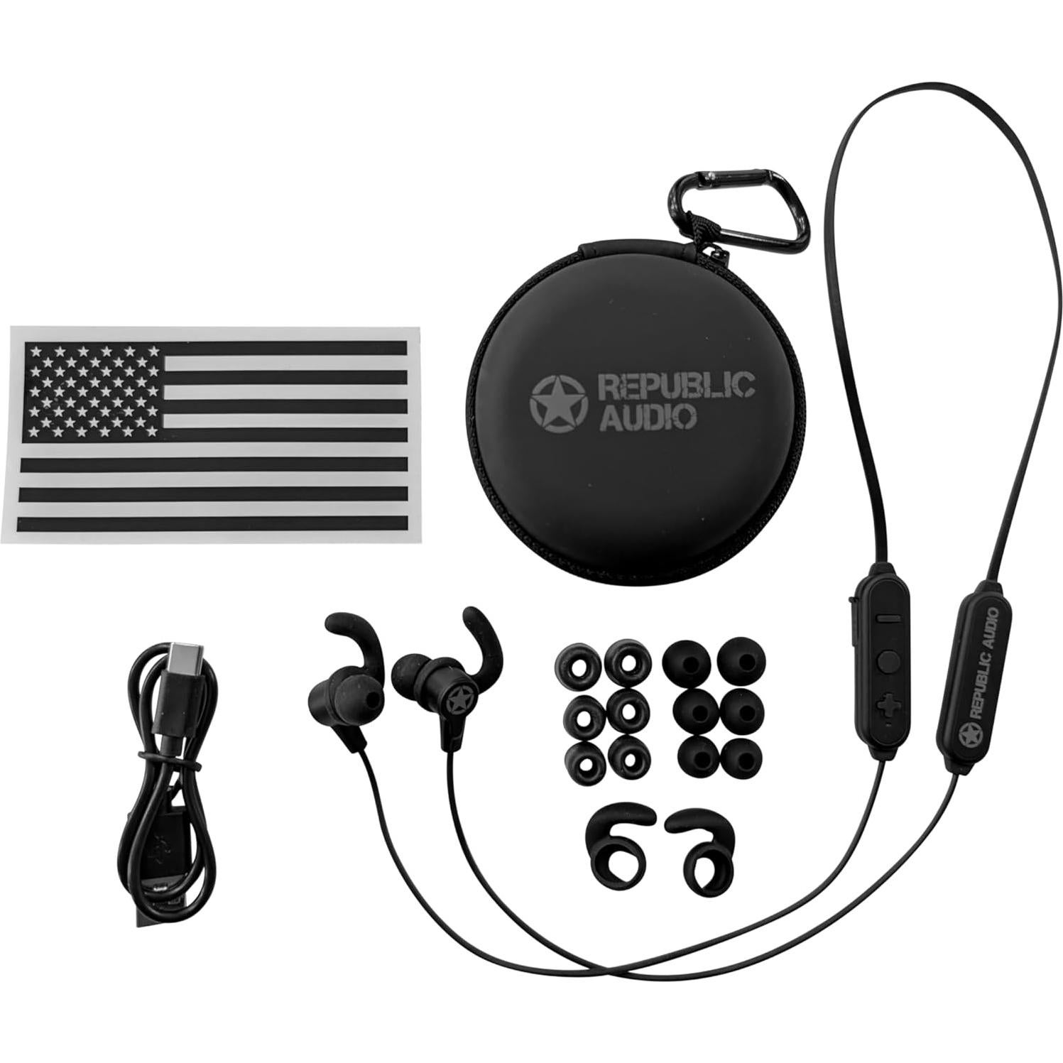 Auriculares Bluetooth ECHO-ALPHA-1 | 24h Batería | Negro