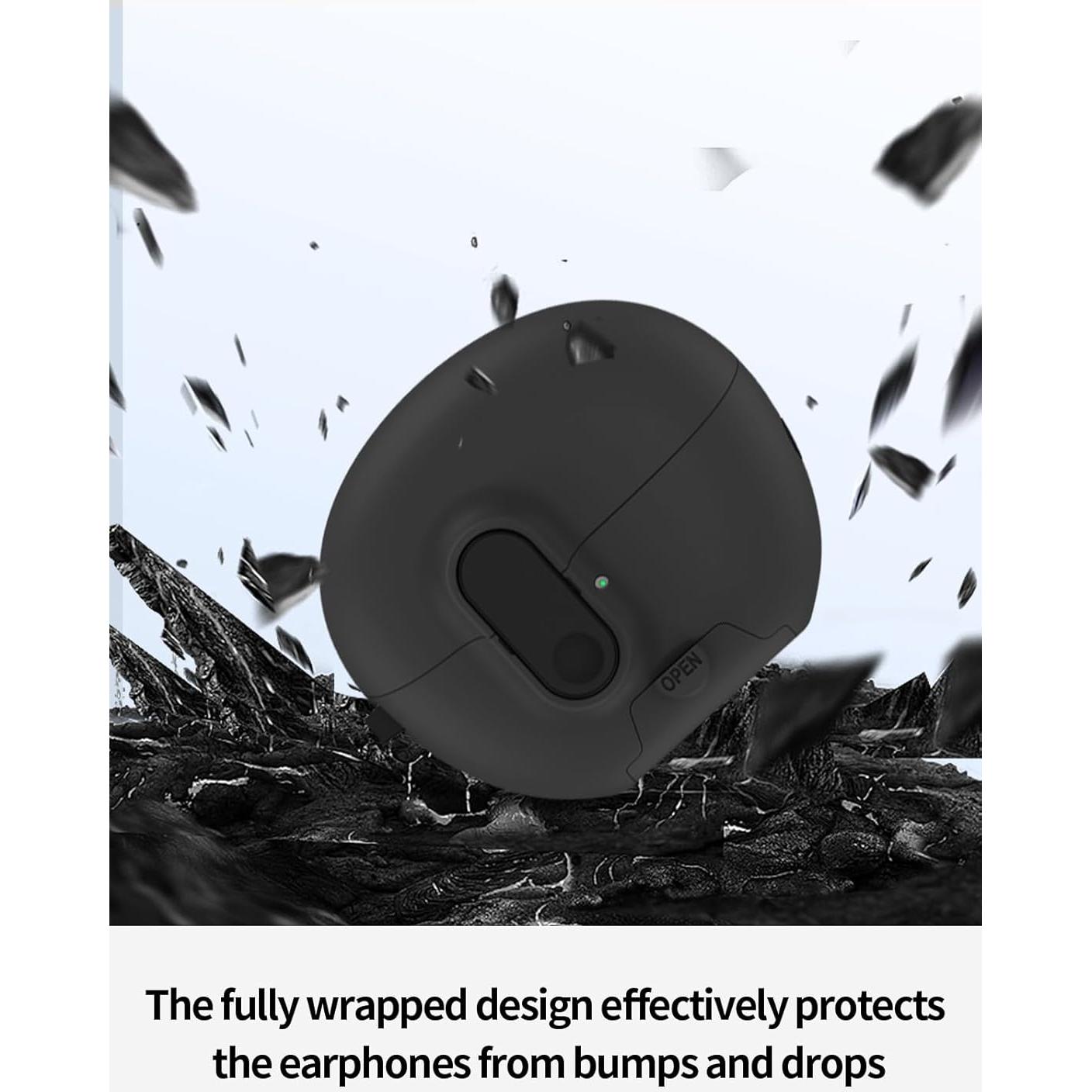 Funda Protectora UYRUREL para Auriculares Huawei FreeClip - Negro