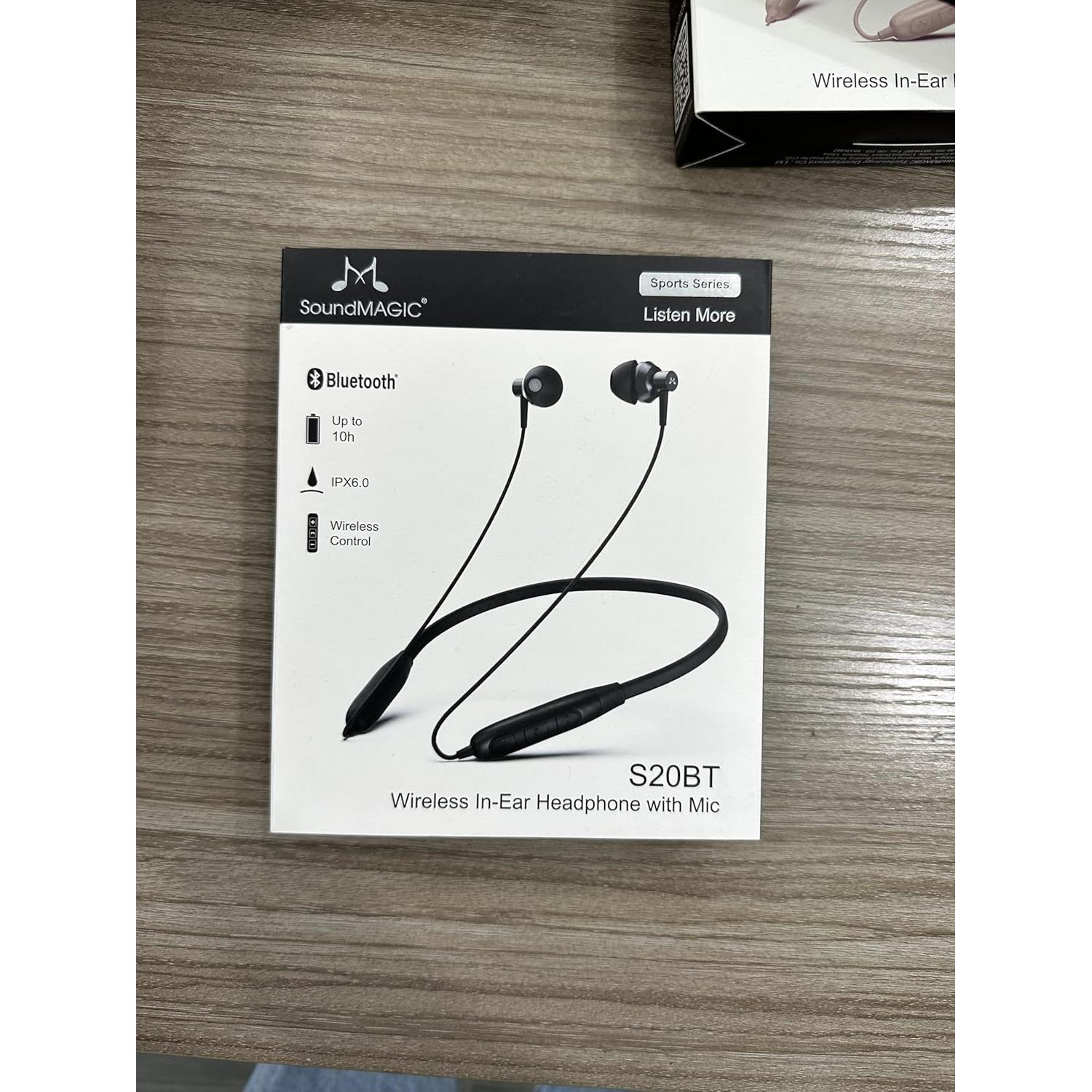 Auriculares Inalambricos SoundMAGIC S20BT Bluetooth 5.0 Negro