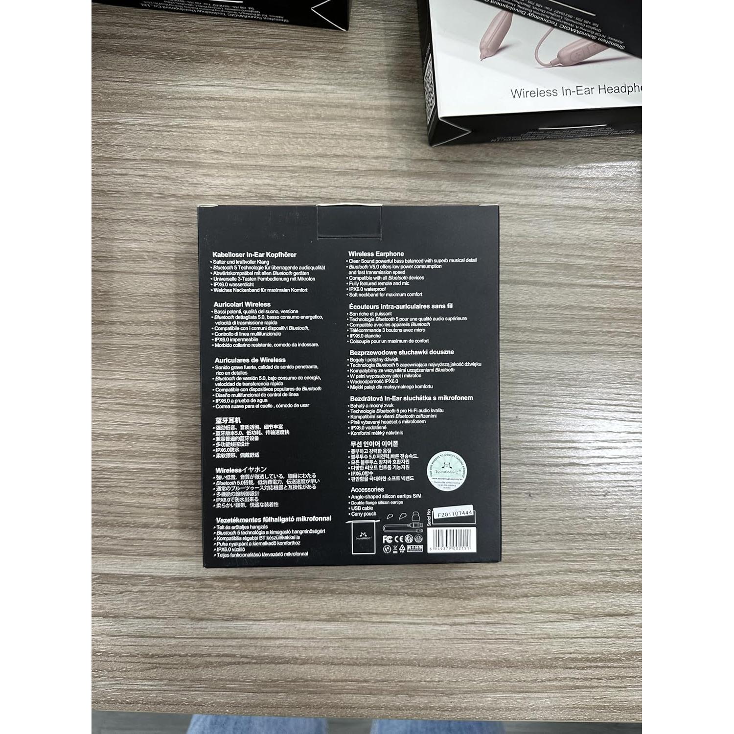 Auriculares Inalambricos SoundMAGIC S20BT Bluetooth 5.0 Negro