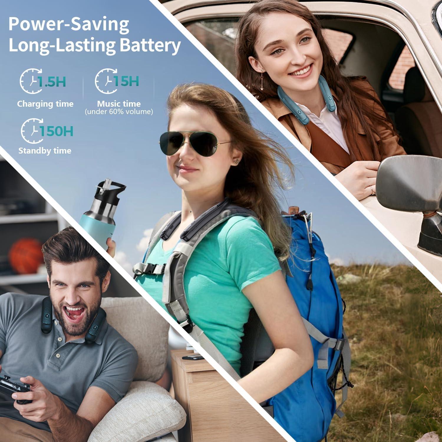 Altavoz Bluetooth de Cuello Dawsho BBH-939 15h Sonido 3D