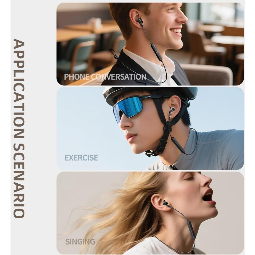 Auriculares Bluetooth Suyuzrey T250 In-ear con Banda Magnética