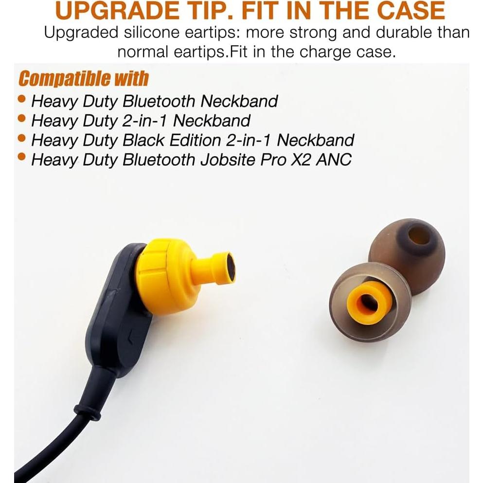 12 Puntas de Repuesto DEWALT para Auriculares Bluetooth ANC