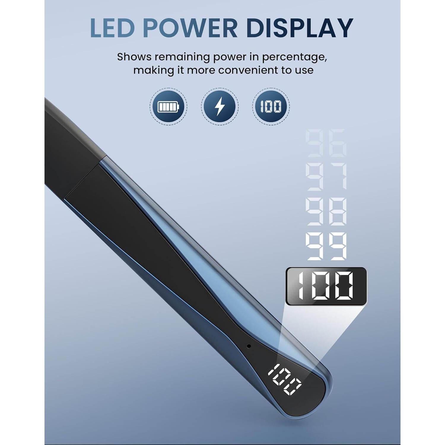 Auriculares Bluetooth 5.4 LAMA con cuello, impermeables y ANC