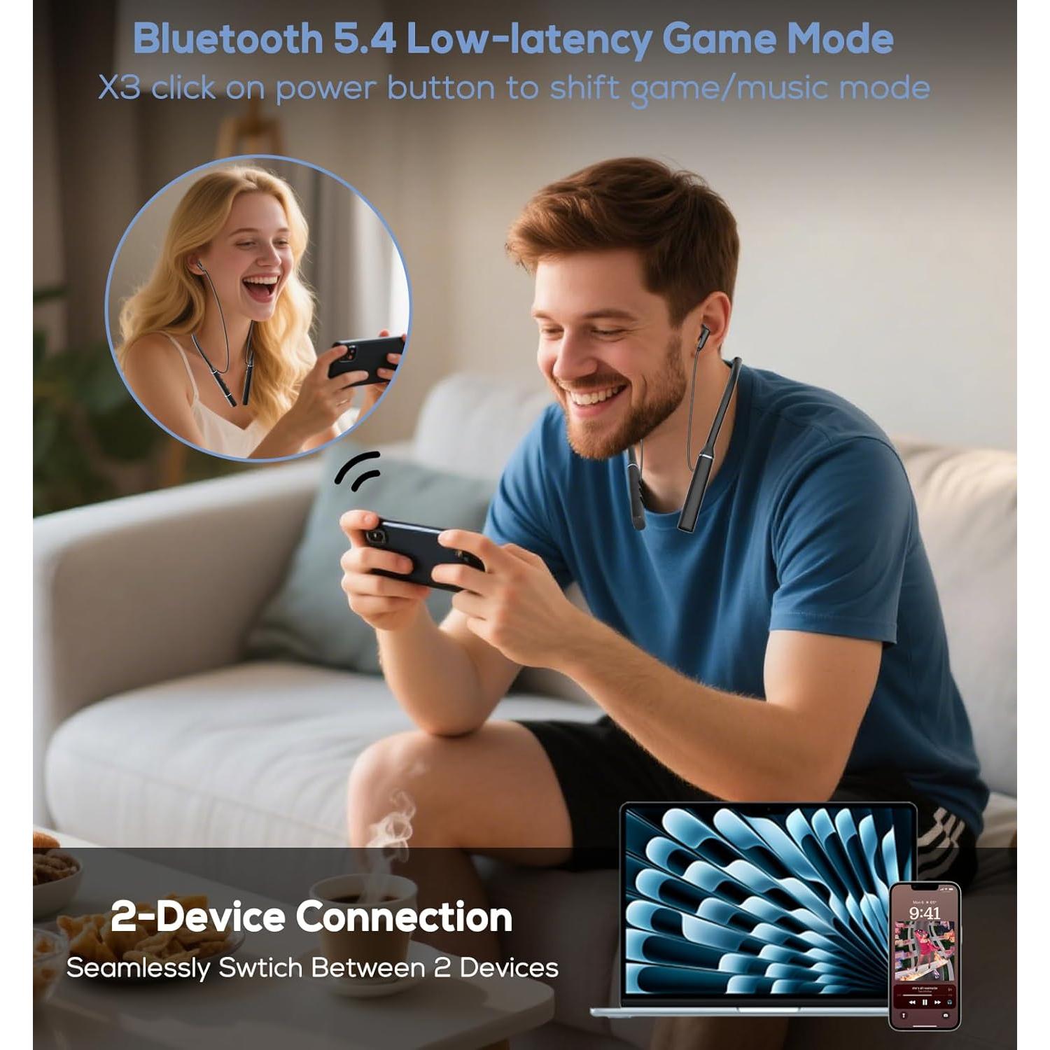 Auriculares Inalámbricos Bluetooth Hmusic A3 con Banda de Cuello