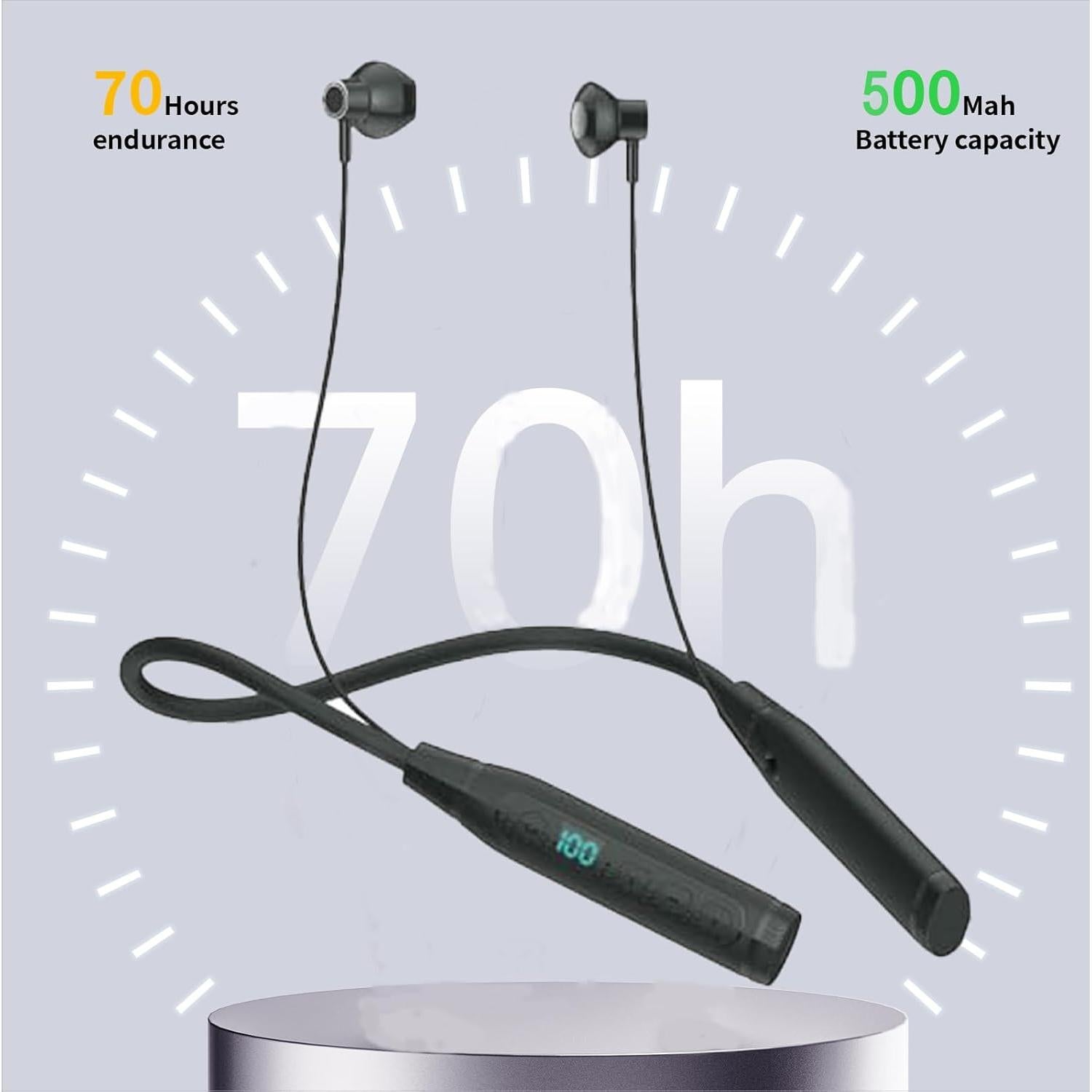 Auriculares Bluetooth 5.3 Perfell N18 Inalámbricos 70H