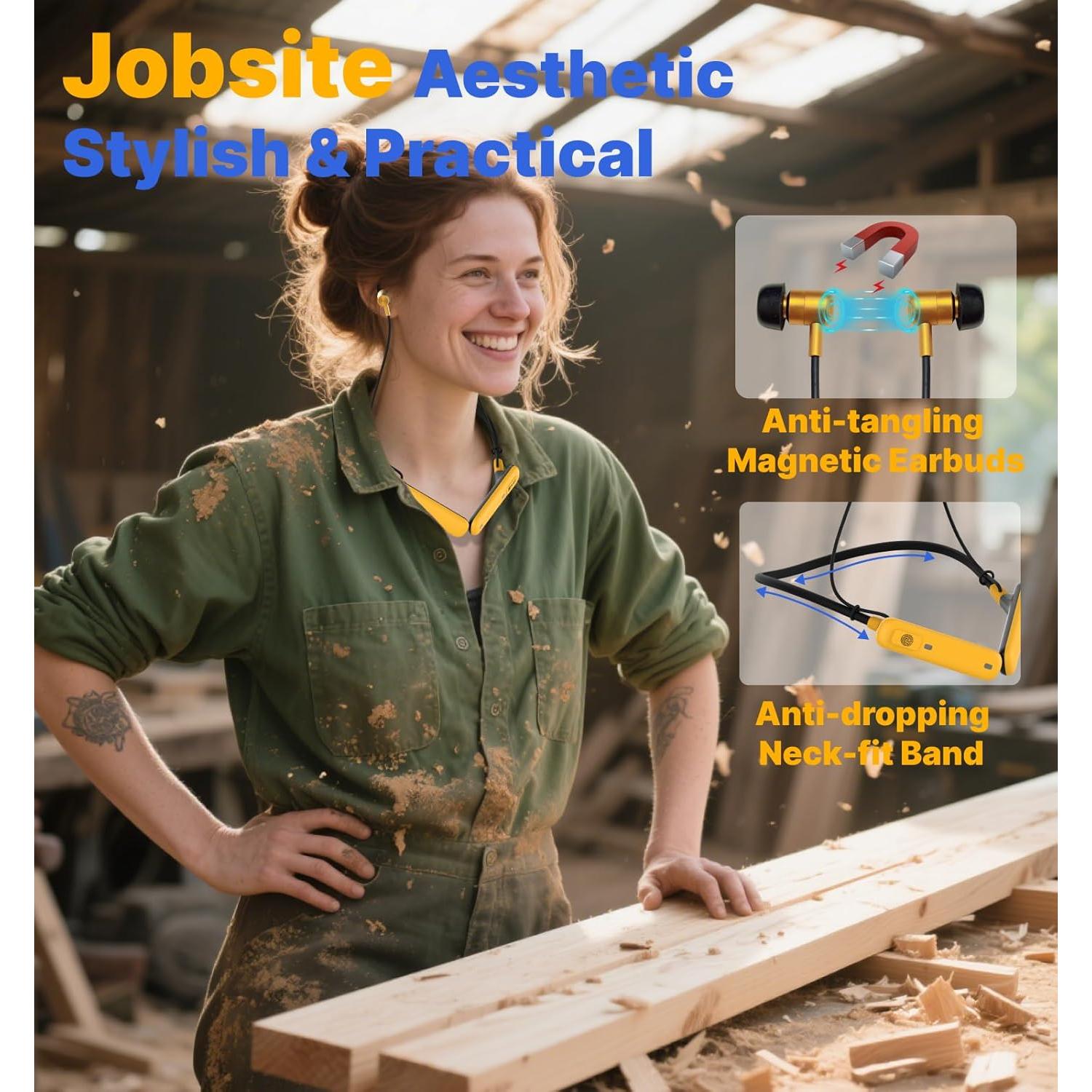 Auriculares de Cuello Hmusic H23 Bluetooth IPX7 80h Batería