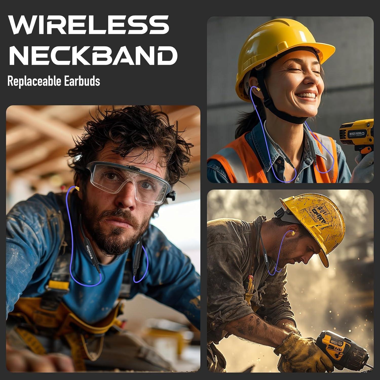 Auriculares Bluetooth MIPEACE con Reducción de Ruido 29dB