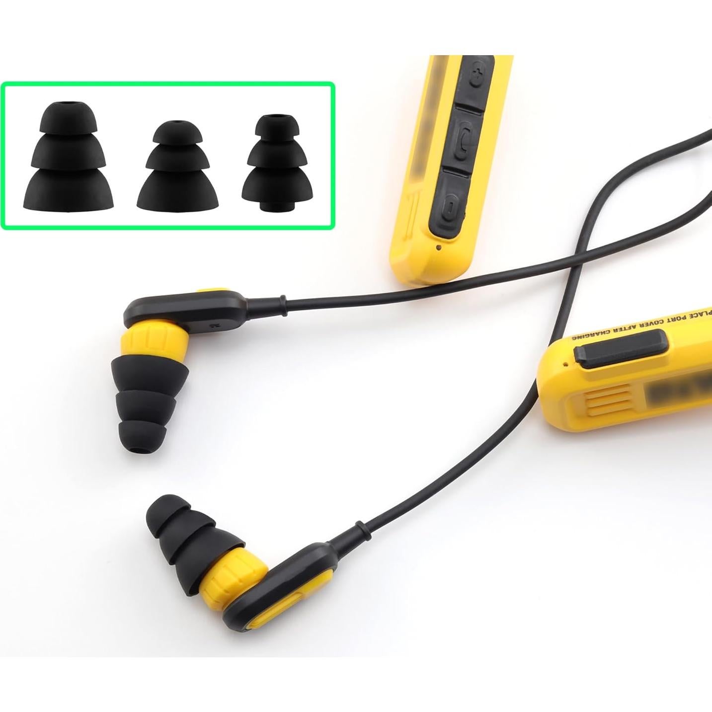Puntas de oído silicona Dewalt S/M/L 9 pares para auriculares