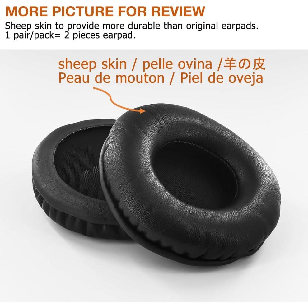 Almohadillas de Cuero Auténtico TENNMAK para Auriculares Pioneer HDJ-X5 HDJ-X7 HDJ-X10