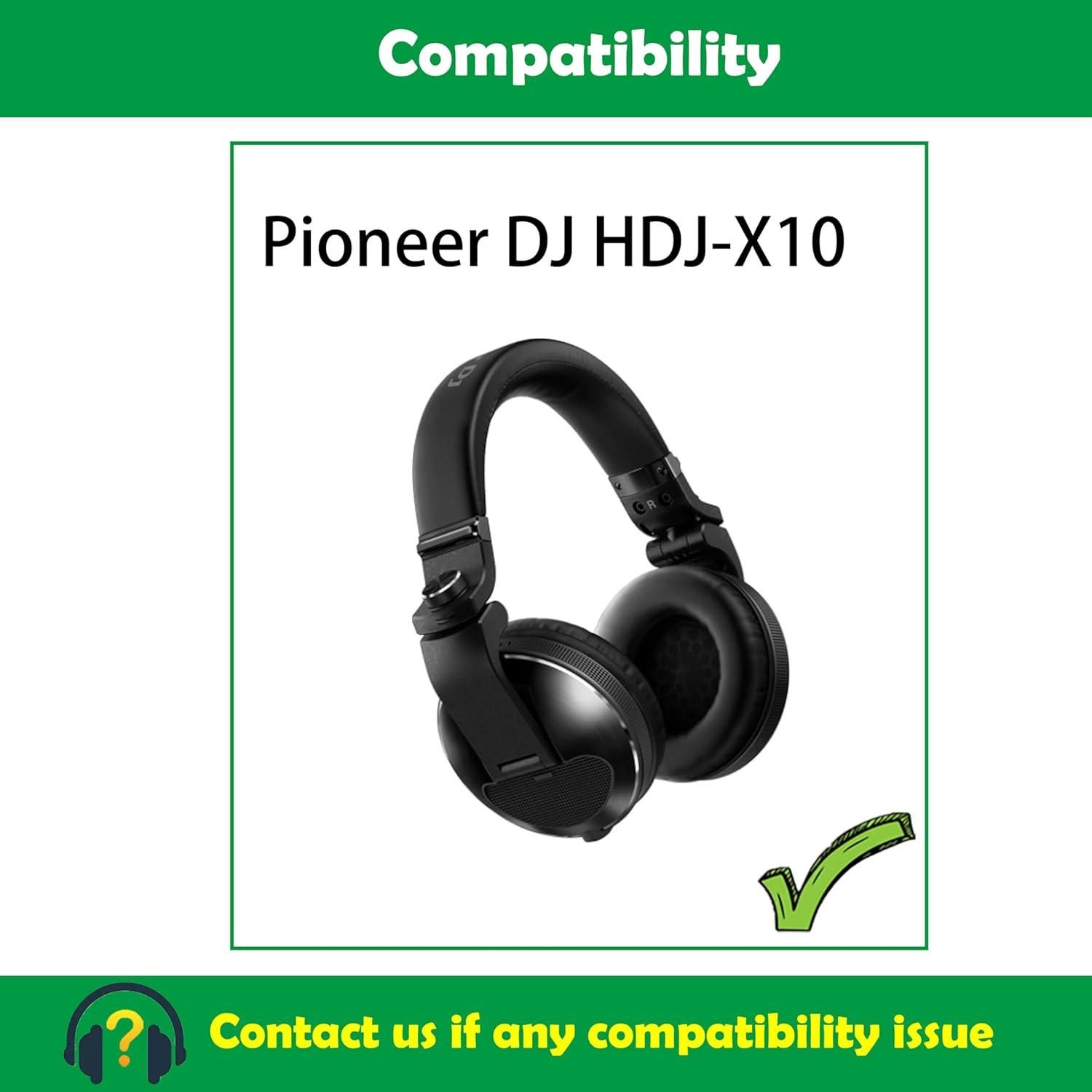 Cojines de oído ACCOUTA para auriculares Pioneer DJ HDJ-X10