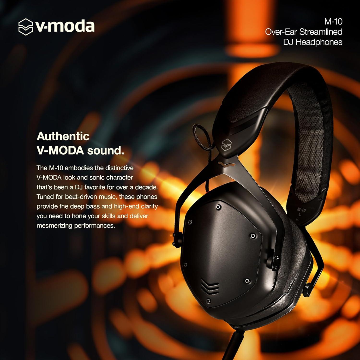 Auriculares DJ V-Moda M-10 Diadema Negro Graves Profundos