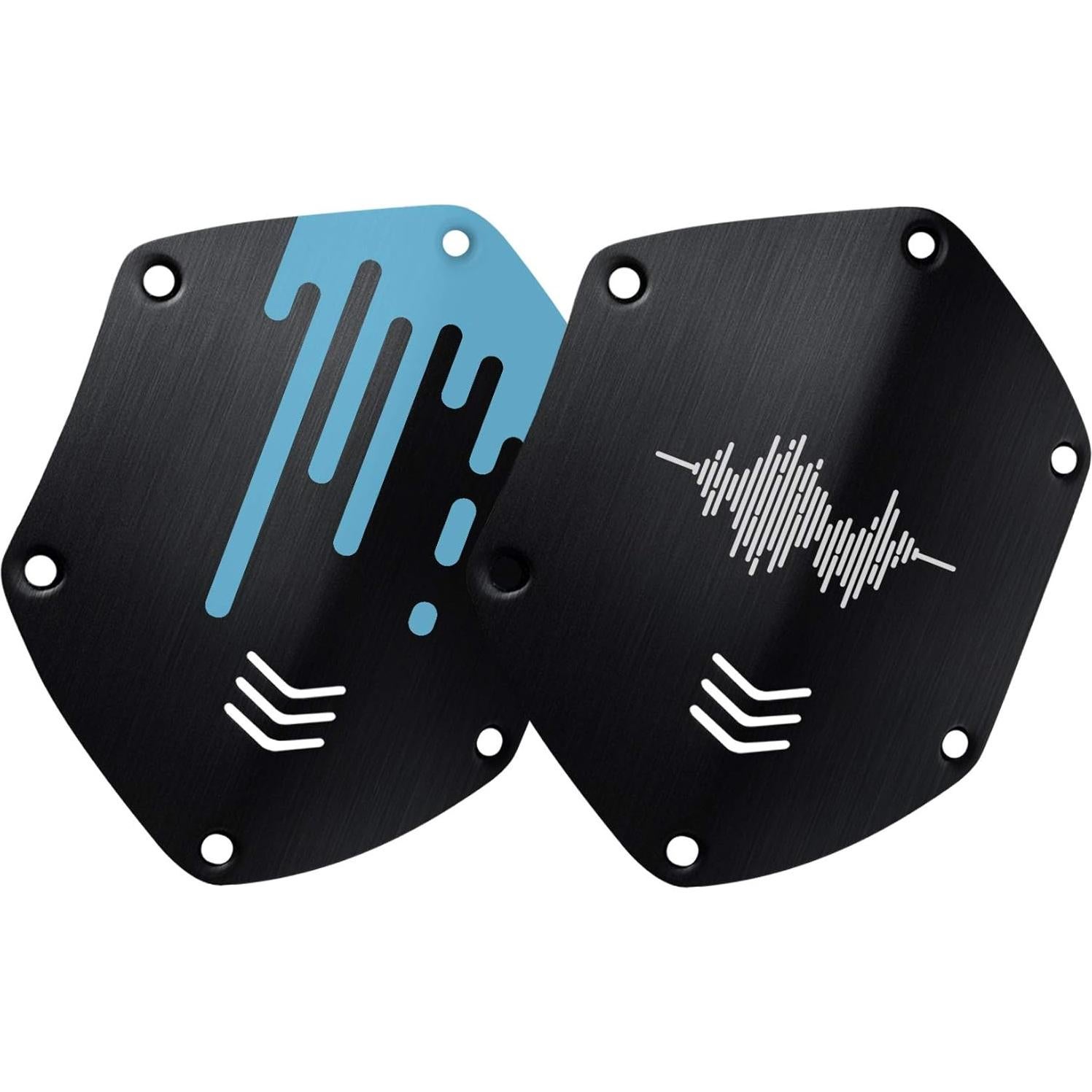 Kit de Escudos Personalizados V-MODA M-200 - Negro Cepillado