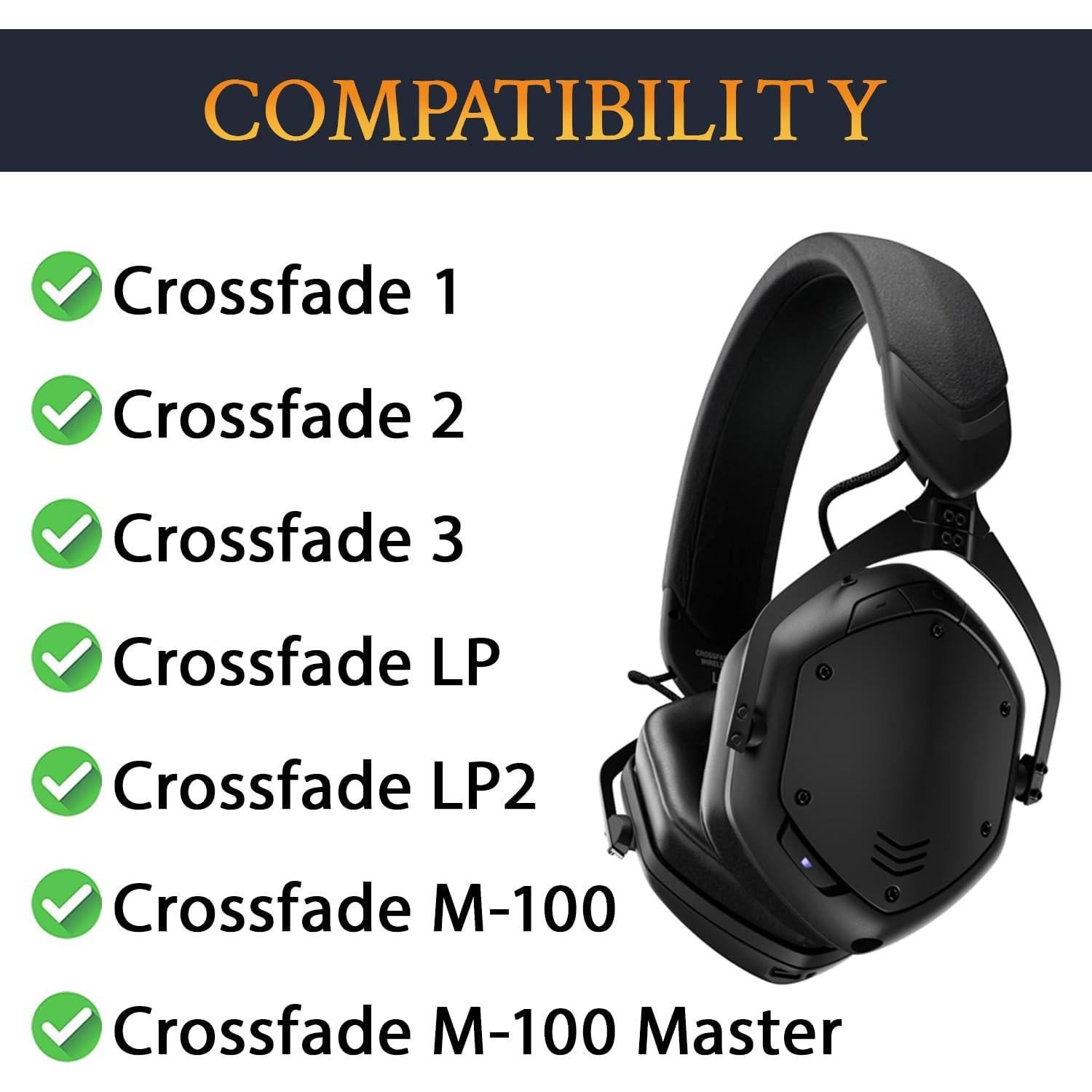 Almohadillas de Repuesto SOULWIT para V-Moda Crossfade - Negro