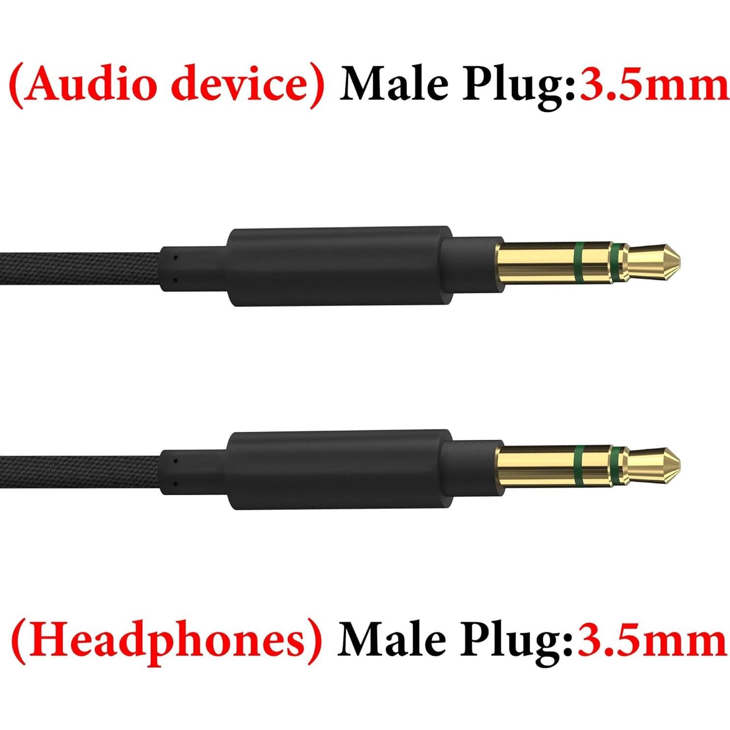 Cable de Audio GEEKRIA 1.2m 3.5mm Reemplazo para Auriculares