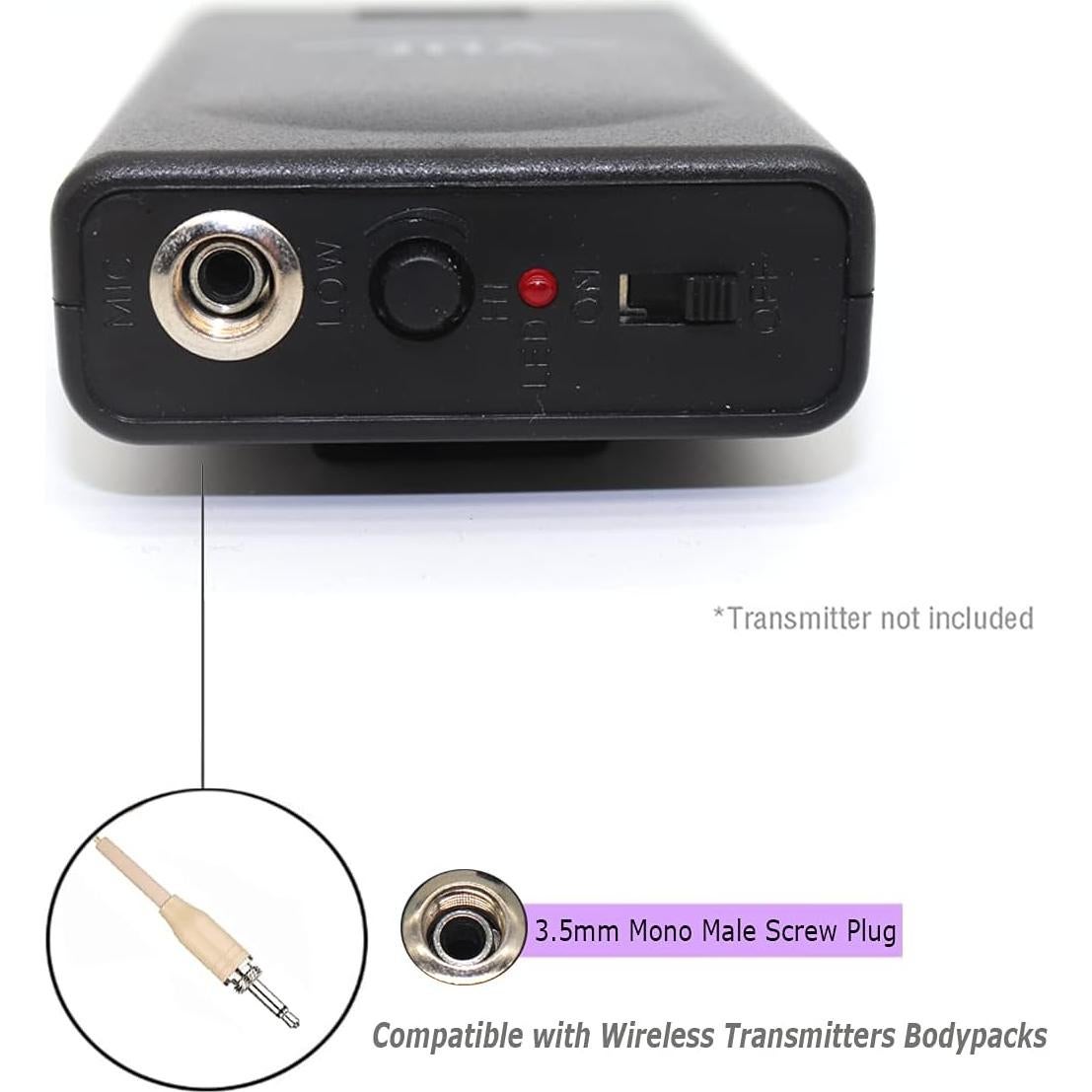 Micrófono de Auriculares Inalámbrico Haoin HA-1810A 1.2m Beige