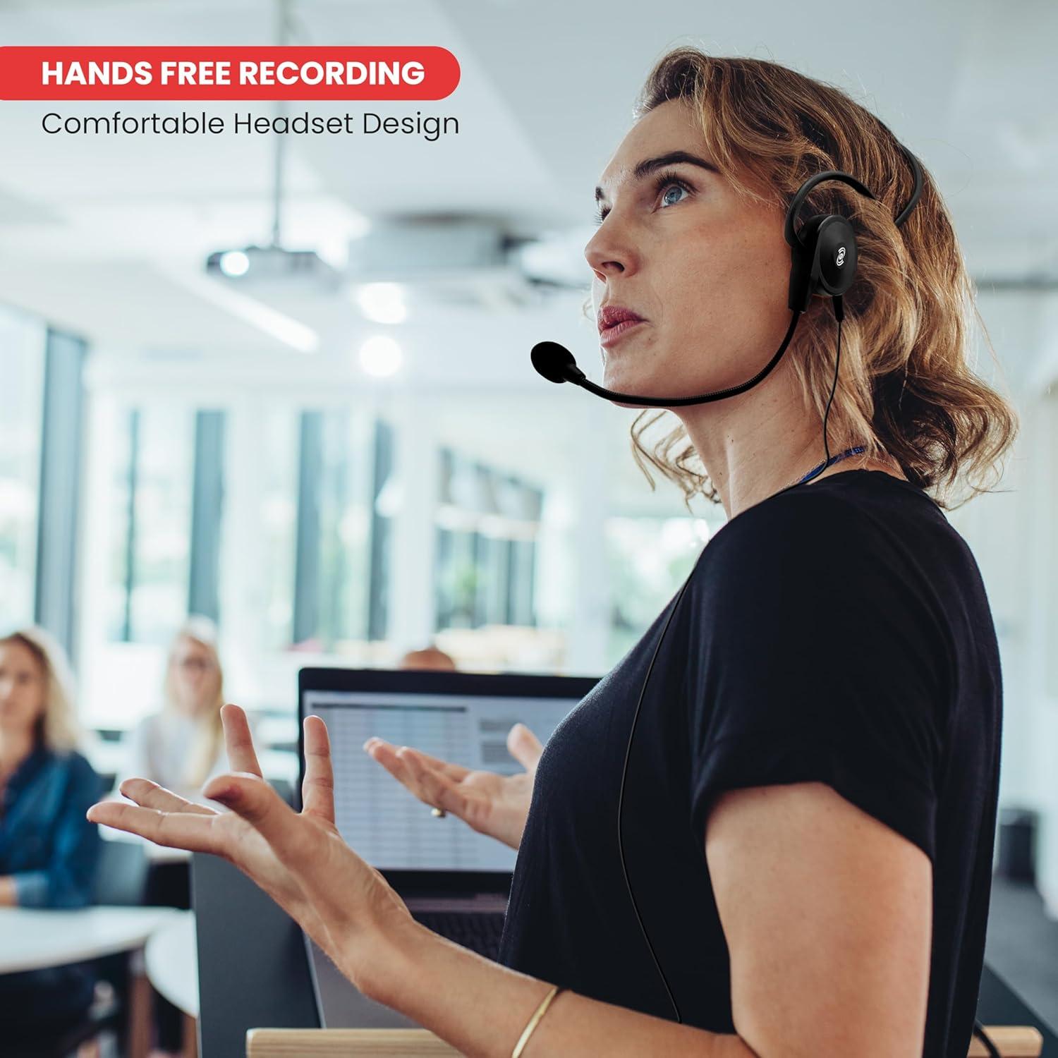 Micrófono de Auricular Pyle Pro PLM31 Cardioide 1.2m Negro