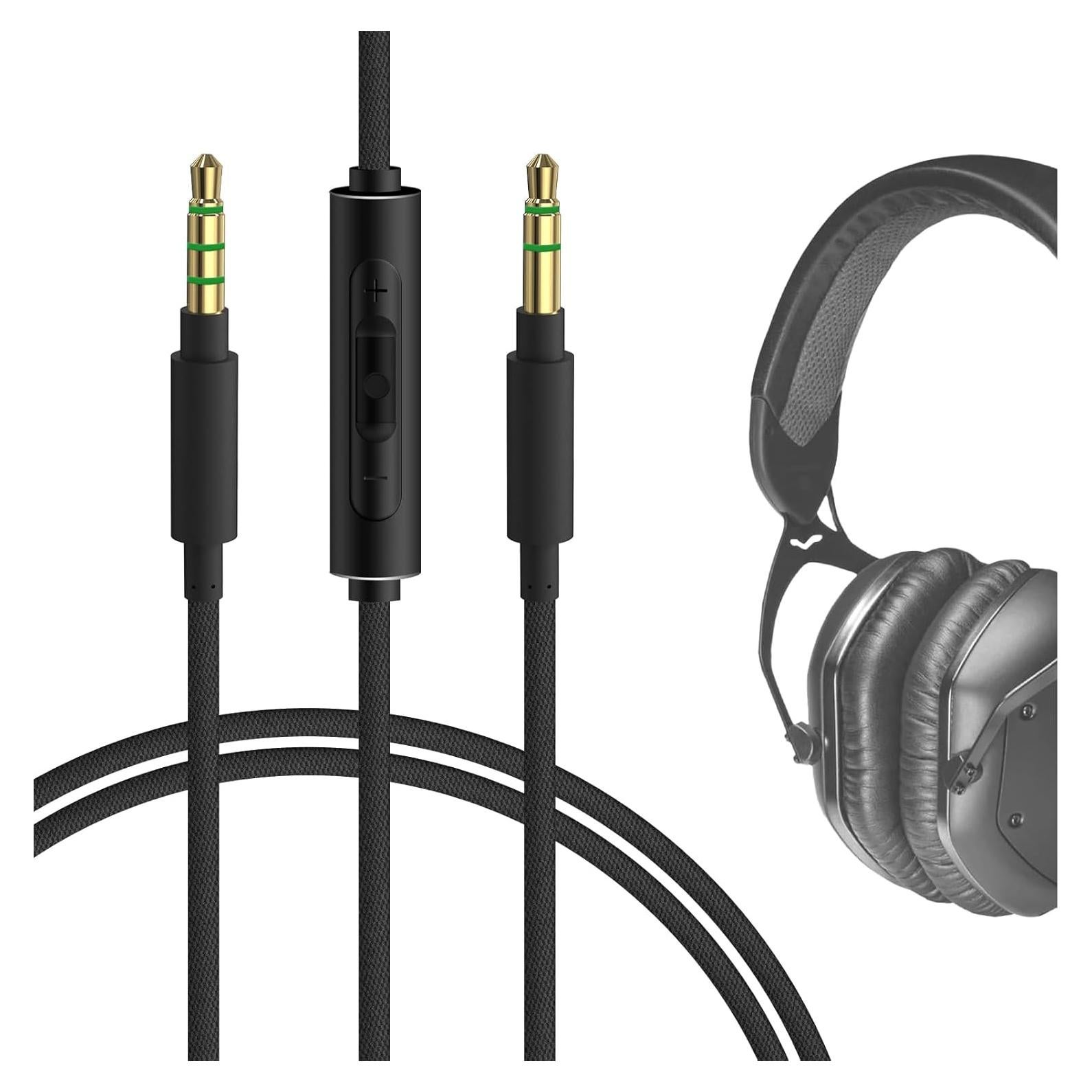 Cable de Audio GEEKRIA 3.5mm con Micrófono y Control de Volumen 1.2m