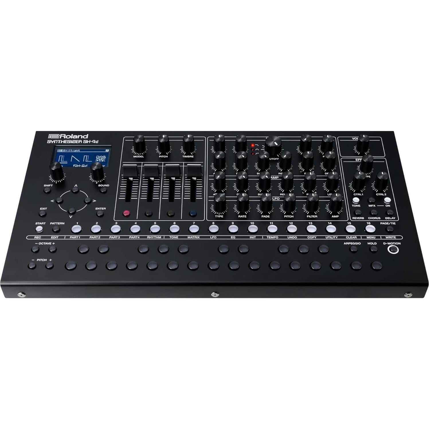 Sintetizador Roland SH-4D con Auriculares y Cable MIDI