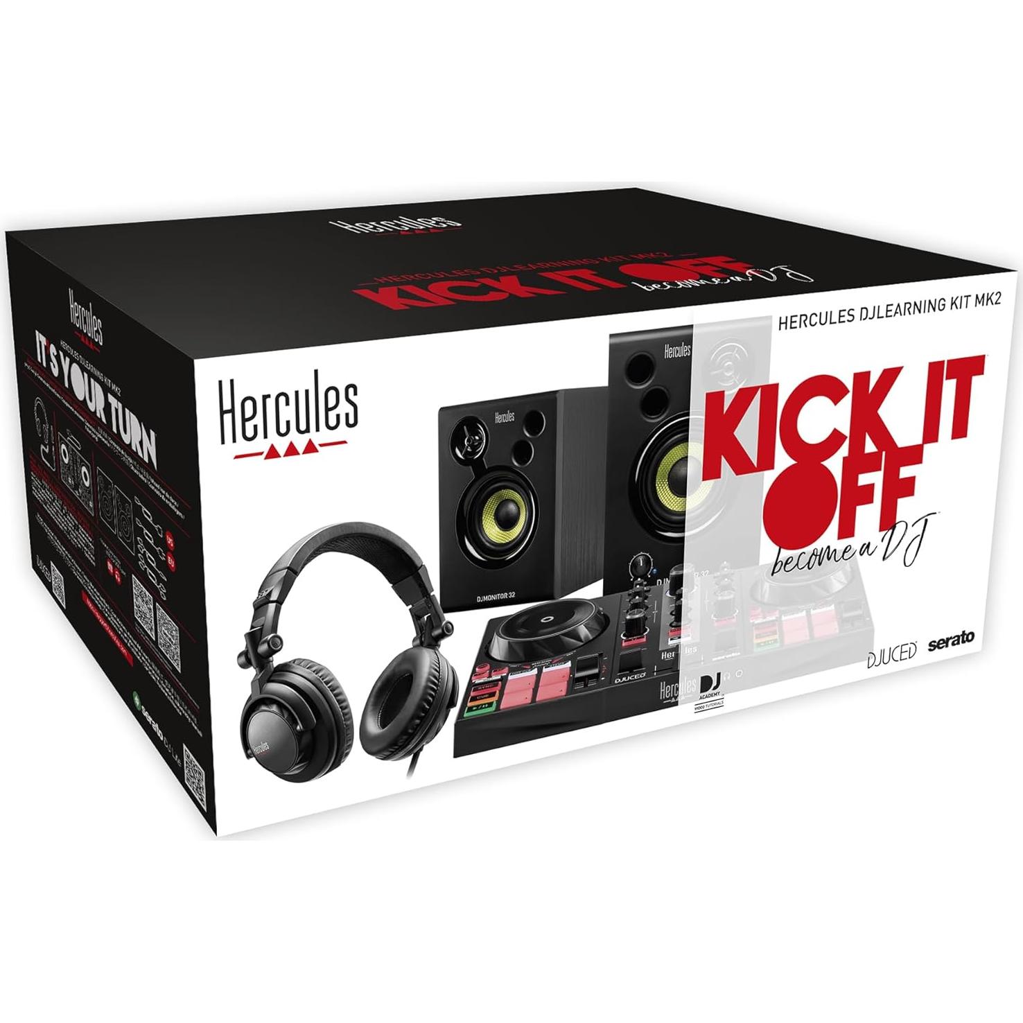 Kit de Aprendizaje DJ Hercules Inpulse 200 MK2 con Auriculares y Altavoces