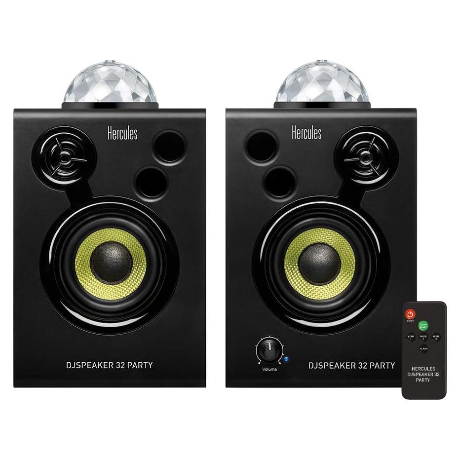 Altavoces Hercules DJSpeaker 32 Fiesta 2x15W con Luz LED