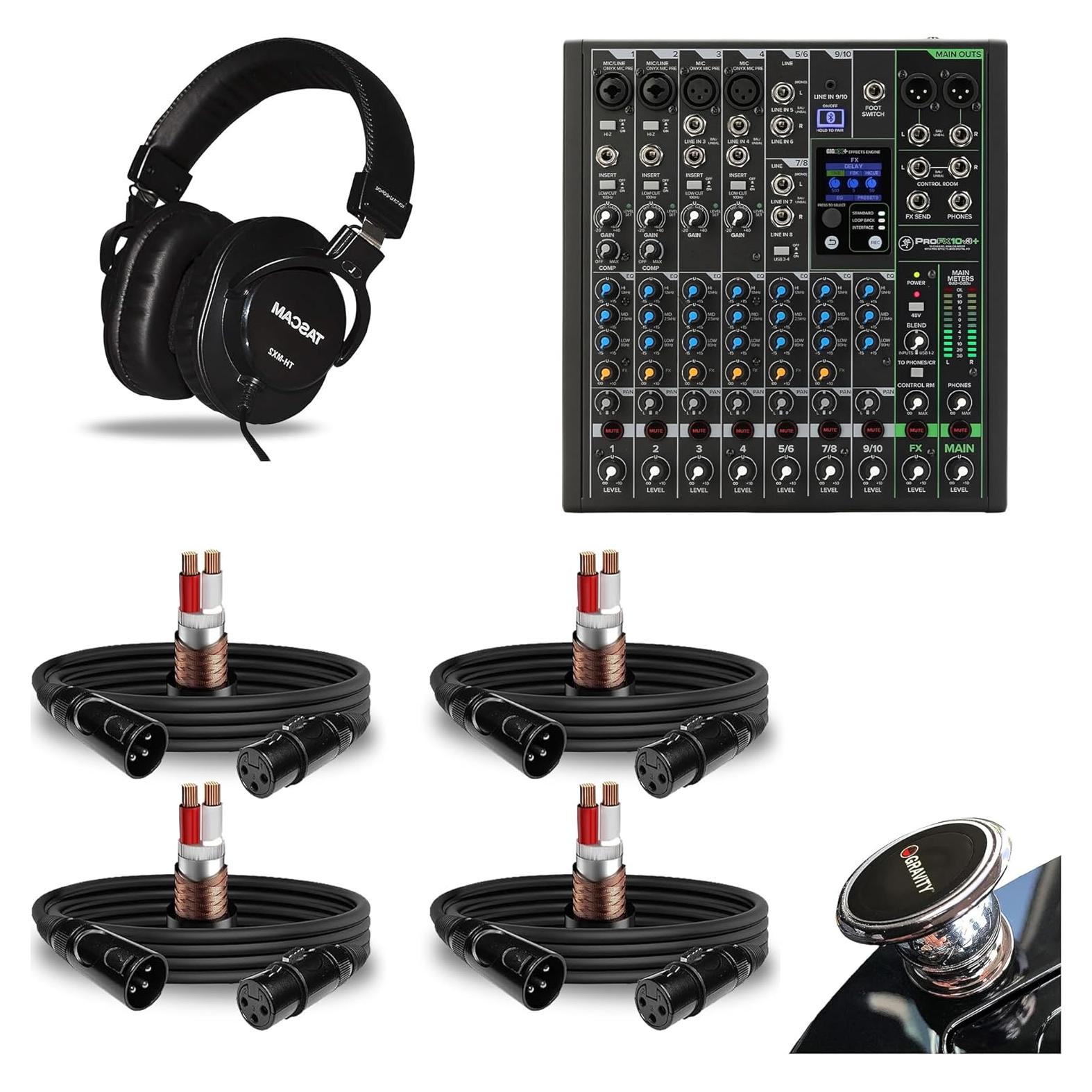 Mezclador Mackie ProFX10v3+ 10 Canales con Bluetooth y Auriculares