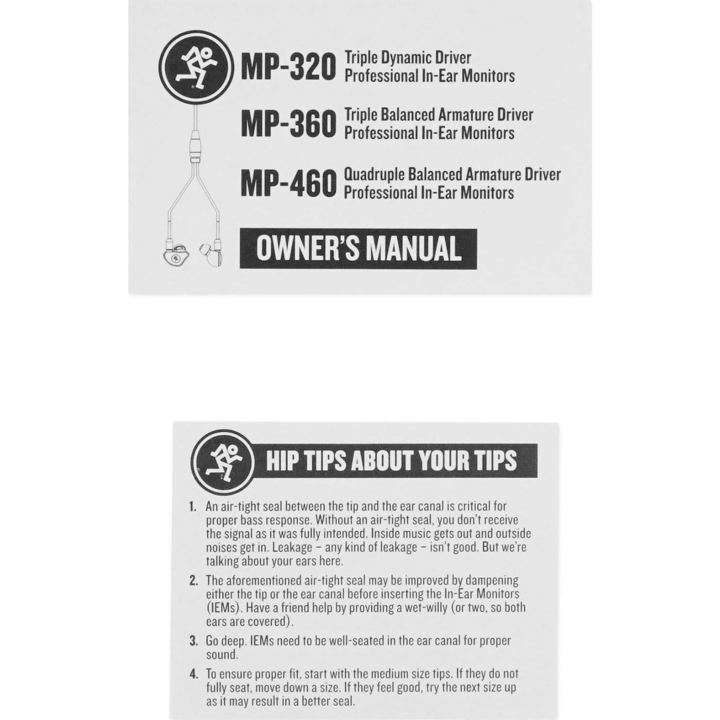 Auriculares In-Ear Mackie MP-360 Triple Armadura con Aislamiento