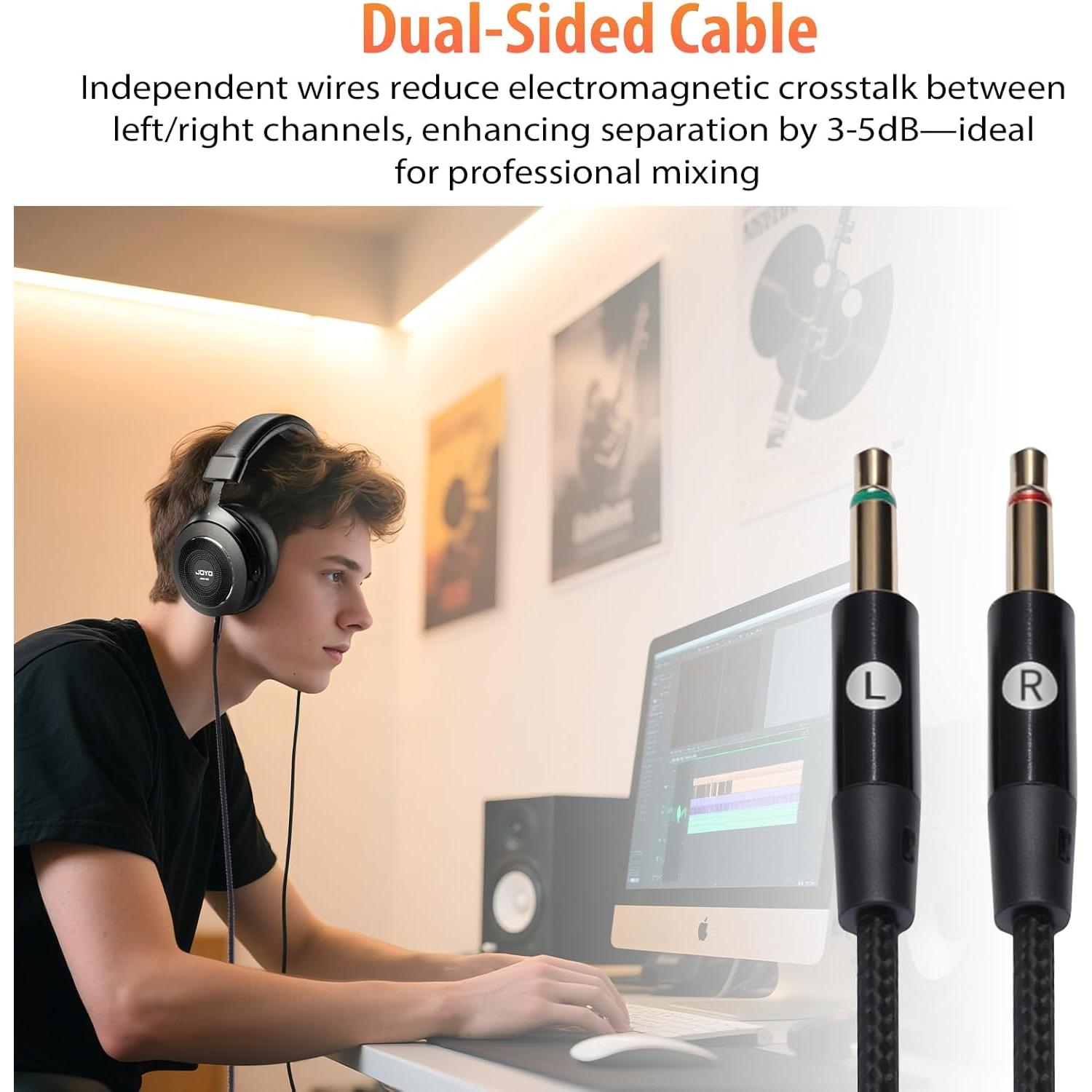 Auriculares de Monitoreo JOYO JMH-03 con Cable 3m